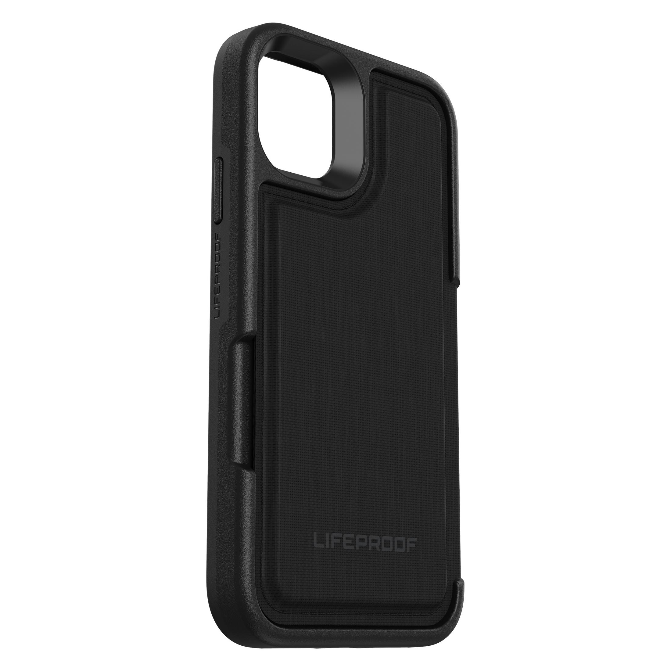 Eine schwarze Lifeproof-Handyhülle. Es ist ein robustes Design mit einem Ausschnitt für die Kamera.