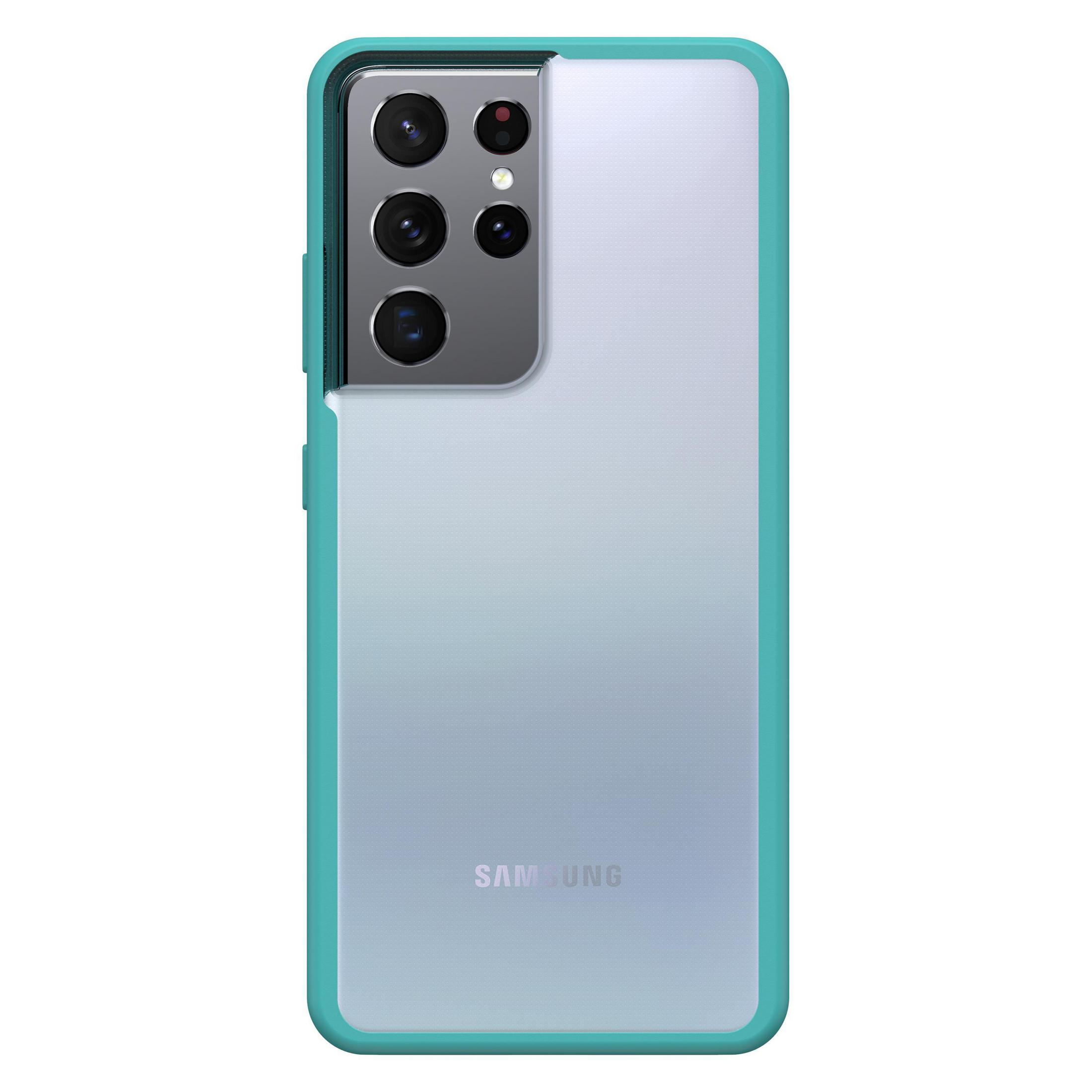 REACT SPRAY Samsung, Galaxy OTTERBOX Transparent/Blau 77-81565 CLEAR/BLUE, Ultra, SEA ULTRA S21 S21 Backcover,