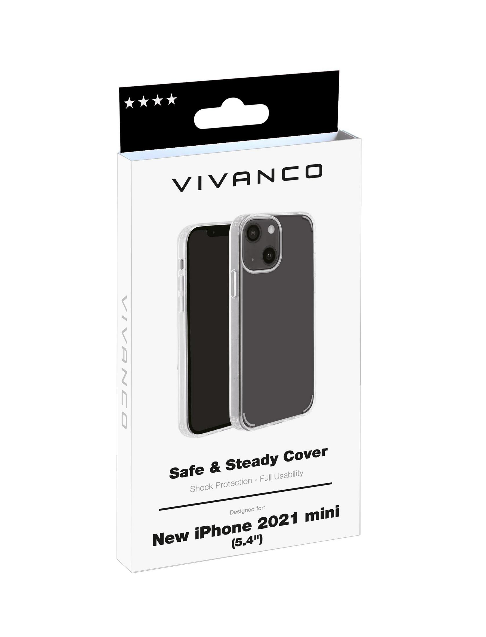 SAS IPH13MINI iPhone T, COVER VIVANCO Apple, 62824 Transparent Mini, 13 Backcover,