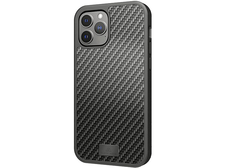 PROTECTIVE Backcover, 13 Apple, MAX ROCK Schwarz IPH13 CARBON BLACK Pro iPhone 217046 Max, C. SW, REAL PRO