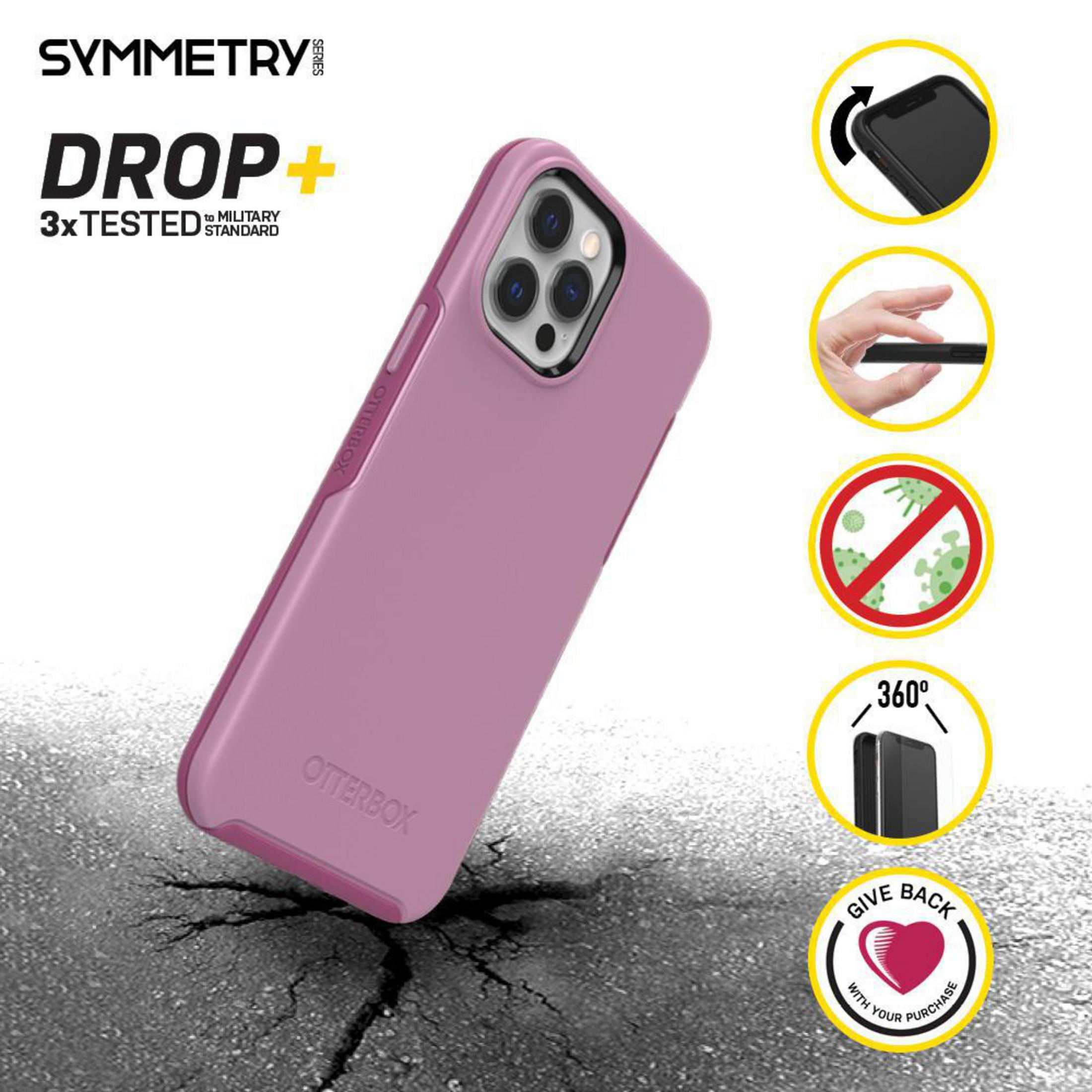 OTTERBOX 77-65464 PRO PINK, Pink MAX POP Backcover, iPhone Max, 12 CAKE 12 SYMMETRY Pro IP Apple