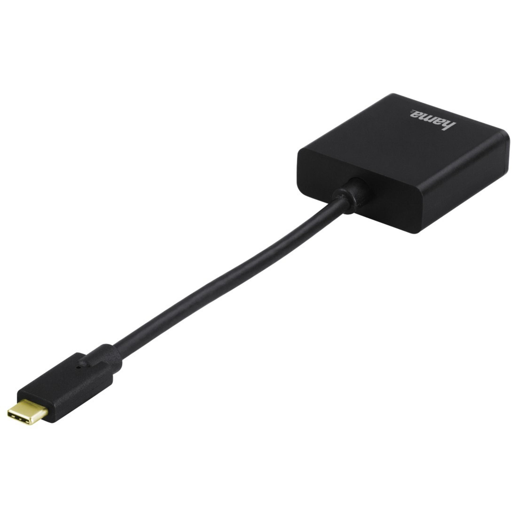 USB Adapter, Schwarz HAMA TYPE-C 135725 - ADAPTER DP