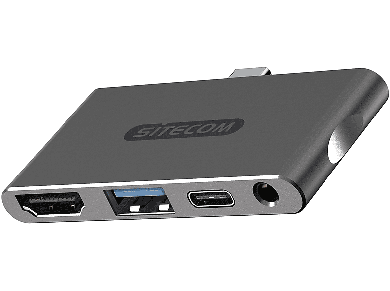SITECOM CN-392 USB-C 3.1 MULTI 100W PD MOBI USB Multiport, Silber