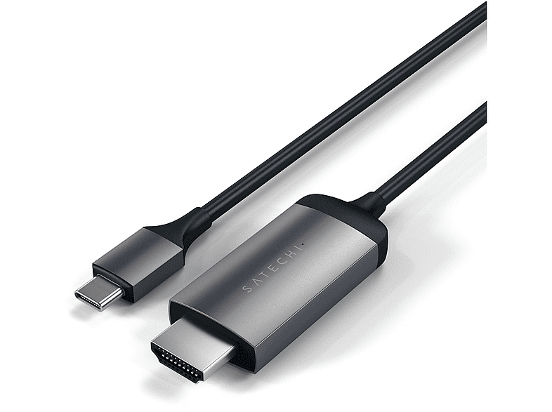 SATECHI ST-CHDMIM TYPE-C TO 4K HDMI CABLE SPACE GREY Kabel, Dunkelgrau