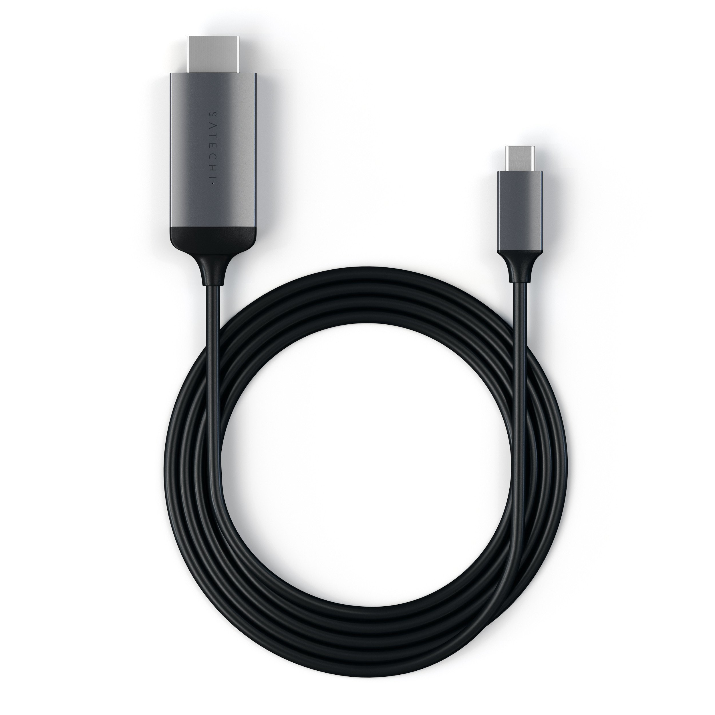 CABLE HDMI TO 4K TYPE-C Kabel, ST-CHDMIM SATECHI GREY SPACE Dunkelgrau