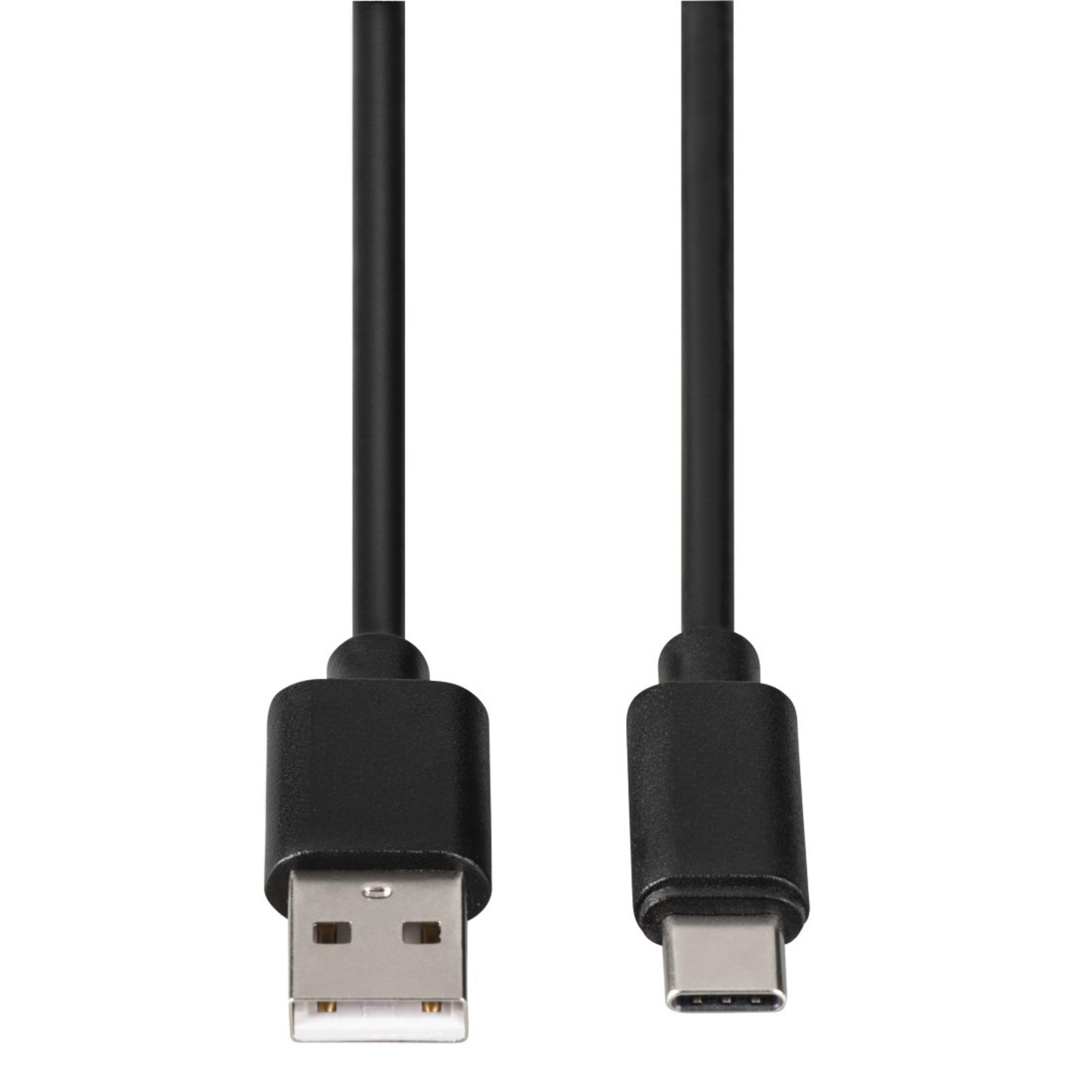 Czarny kabel USB na USB-C.