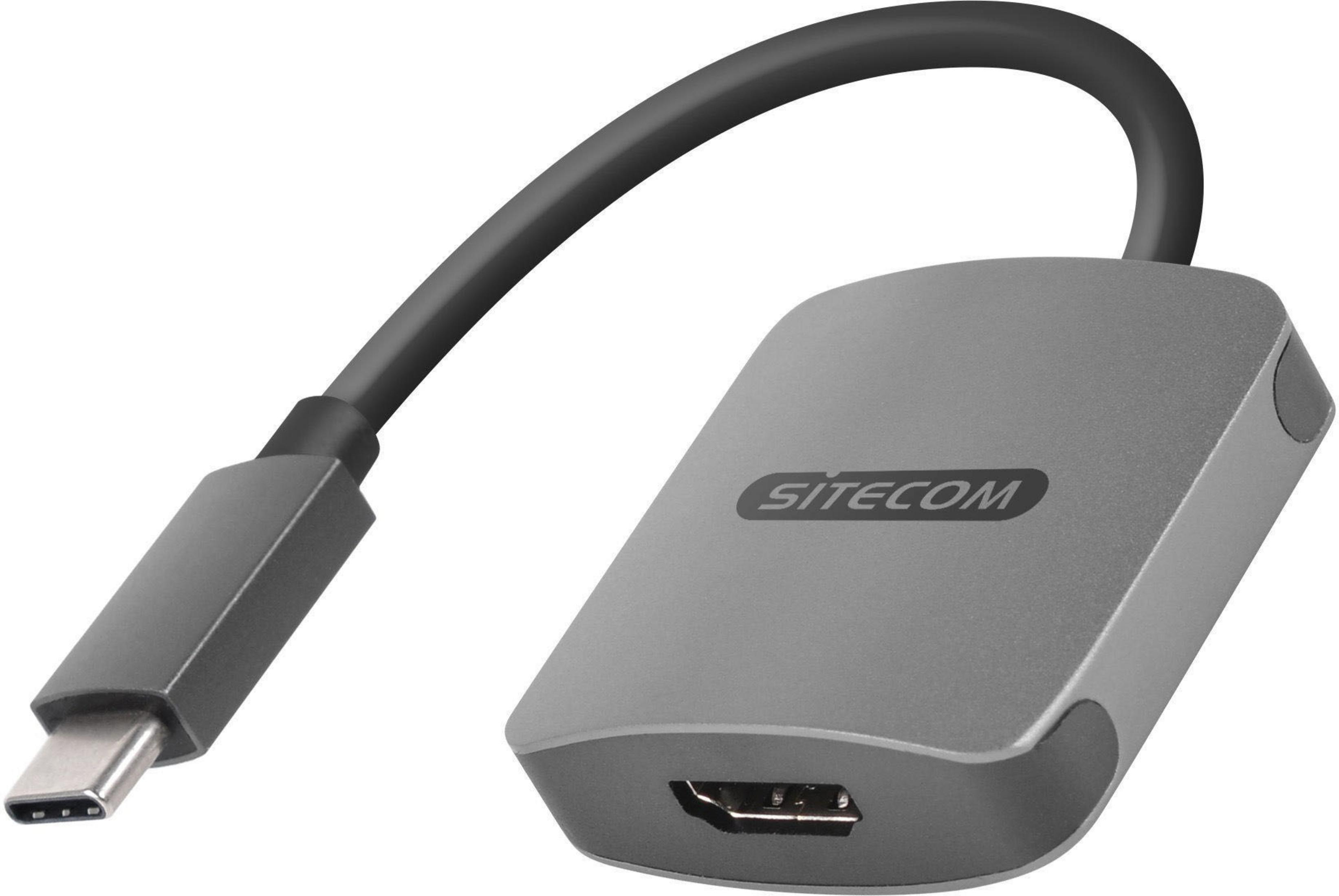 SITECOM CN-375 USB-C 3.1 USB Adapter, ADA.POWSUP HDMI TO zu Silber USB HDMI Adapter