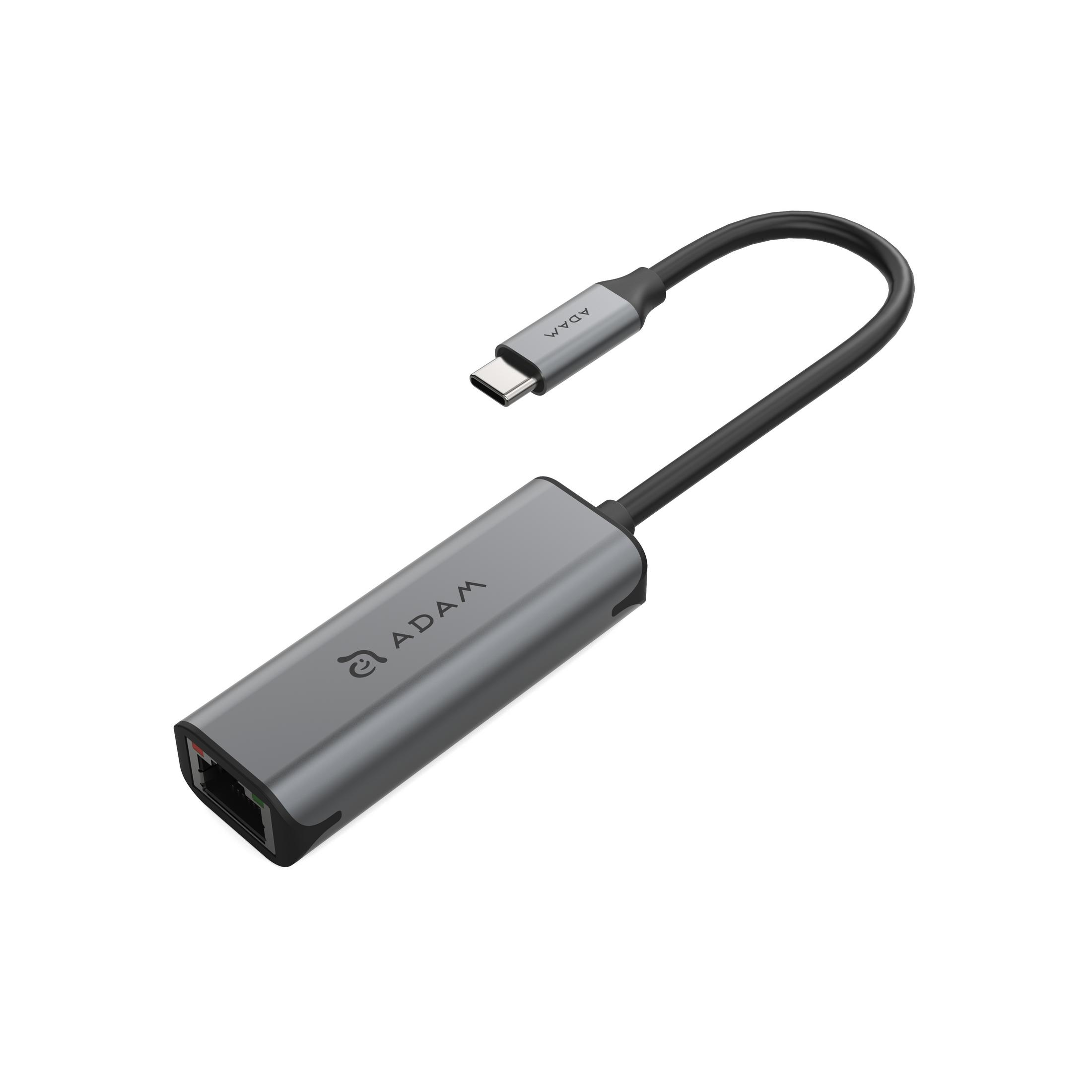 ADAM ELEMENTS AAPADE2GY GREY 2.5GBIT Adapter, TO USB-C Grey ETHERNETAD CASA E2