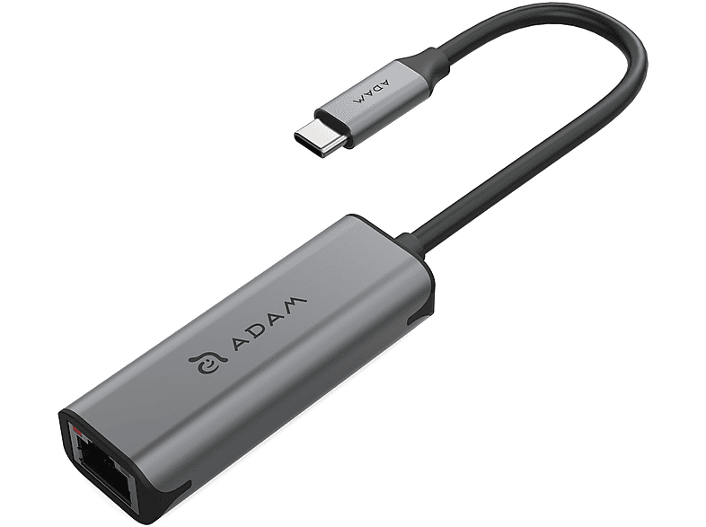 ELEMENTS ADAM GREY Adapter, TO ETHERNETAD E2 AAPADE2GY USB-C 2.5GBIT Grey CASA