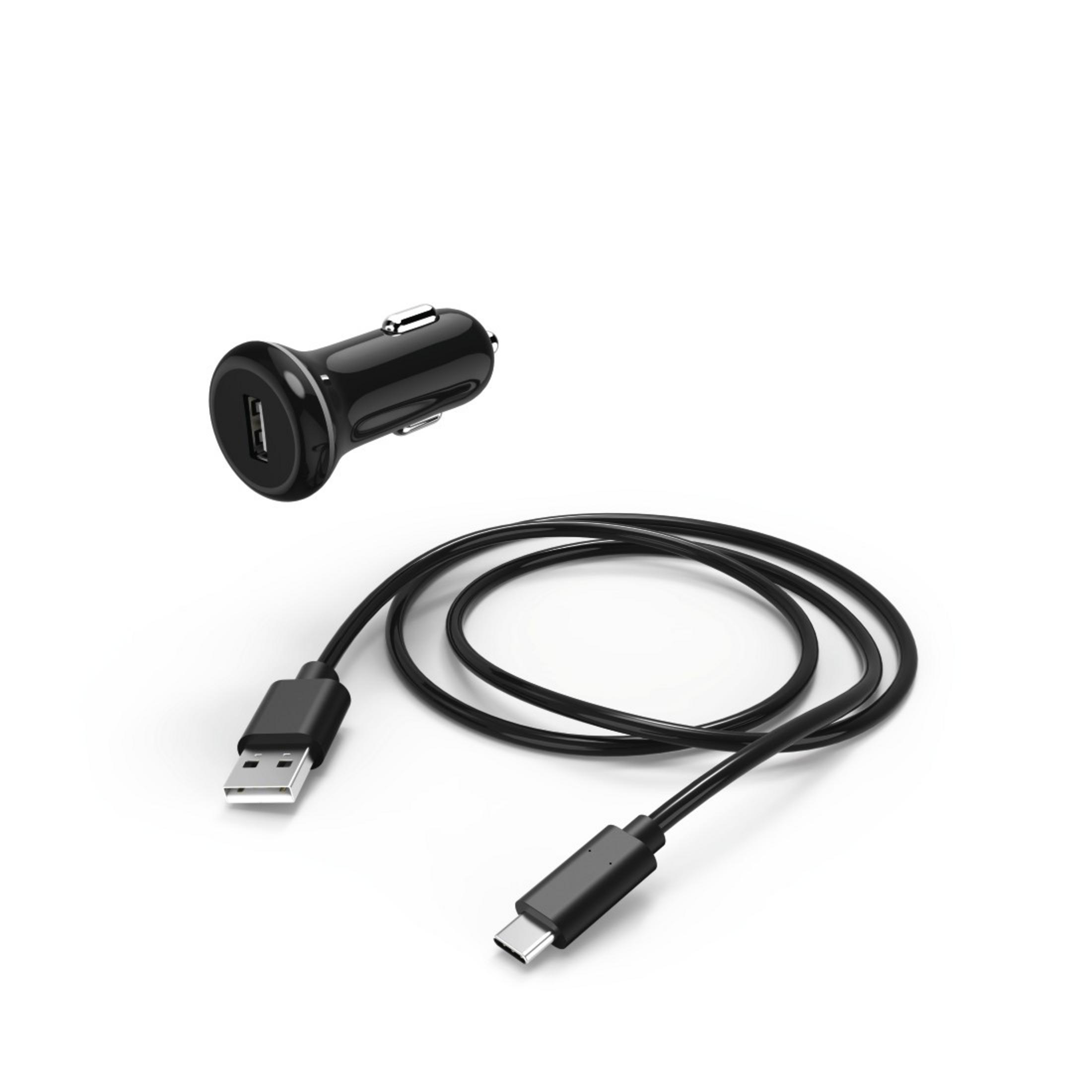 USB-C-Kabel, KFZ-Ladegerät mit USB-C 054683 MIT KFZ-LADER NIN.SW. HAMA Schwarz