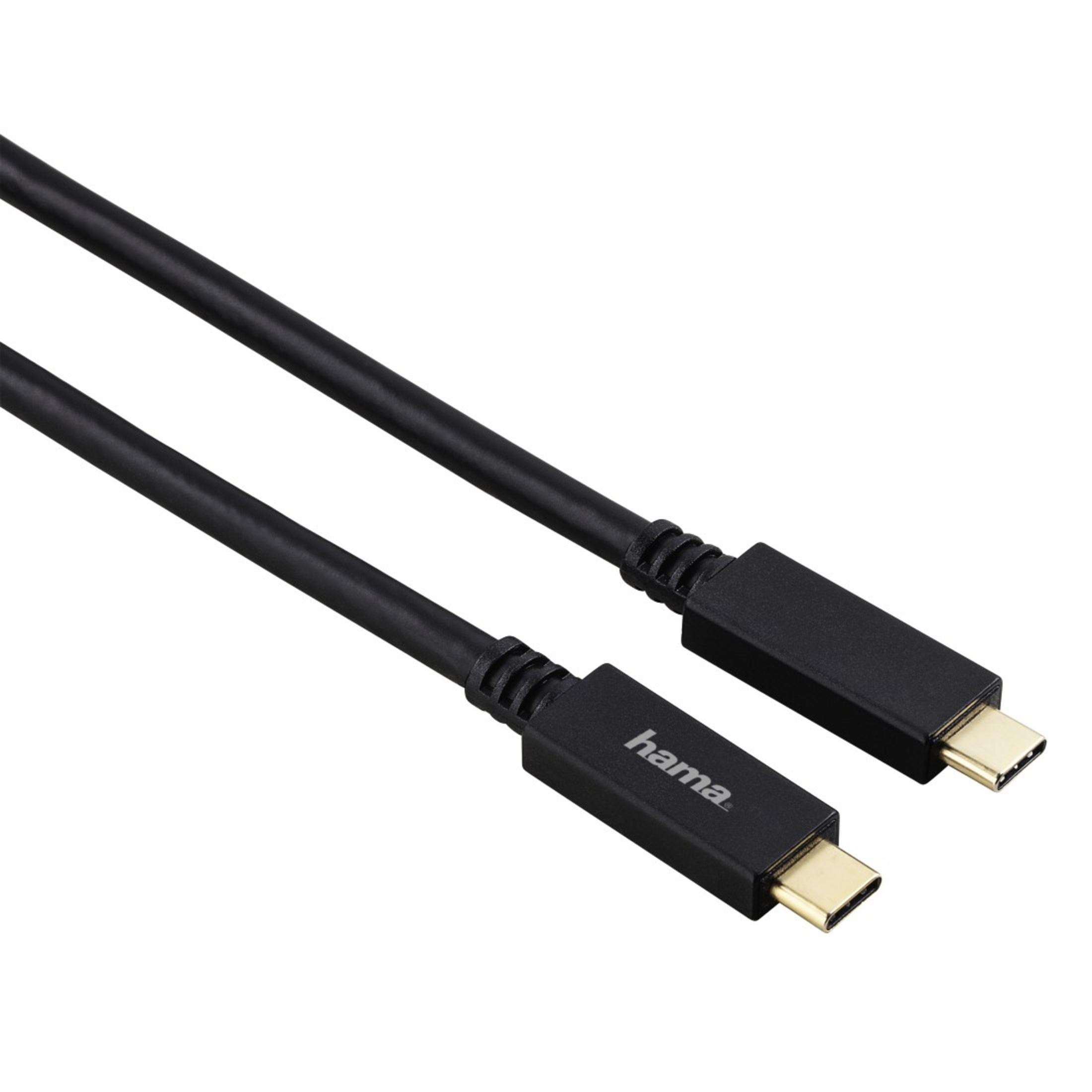 Schwarz USB-C USB-C-Kabel, I 135714 GEN2, HAMA USB KABEL, 3.1