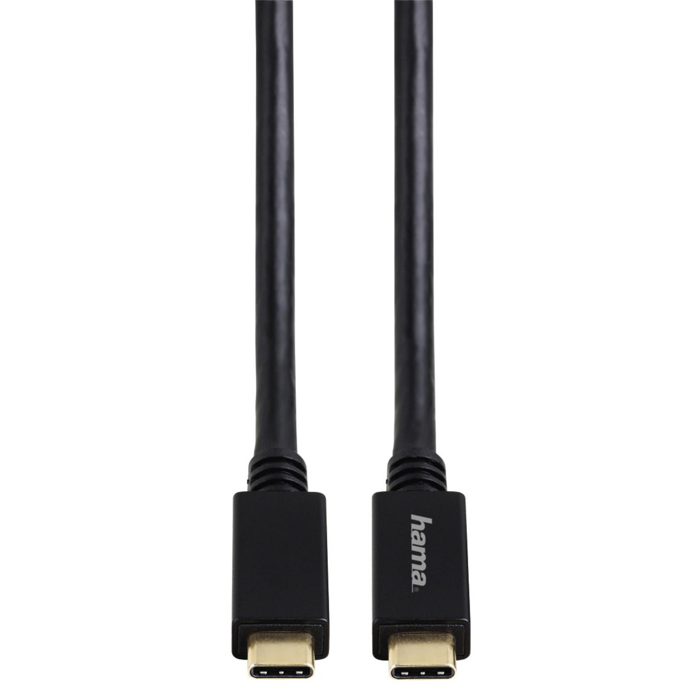 HAMA 135714 USB-C KABEL, USB USB-C-Kabel, I 3.1 Schwarz GEN2