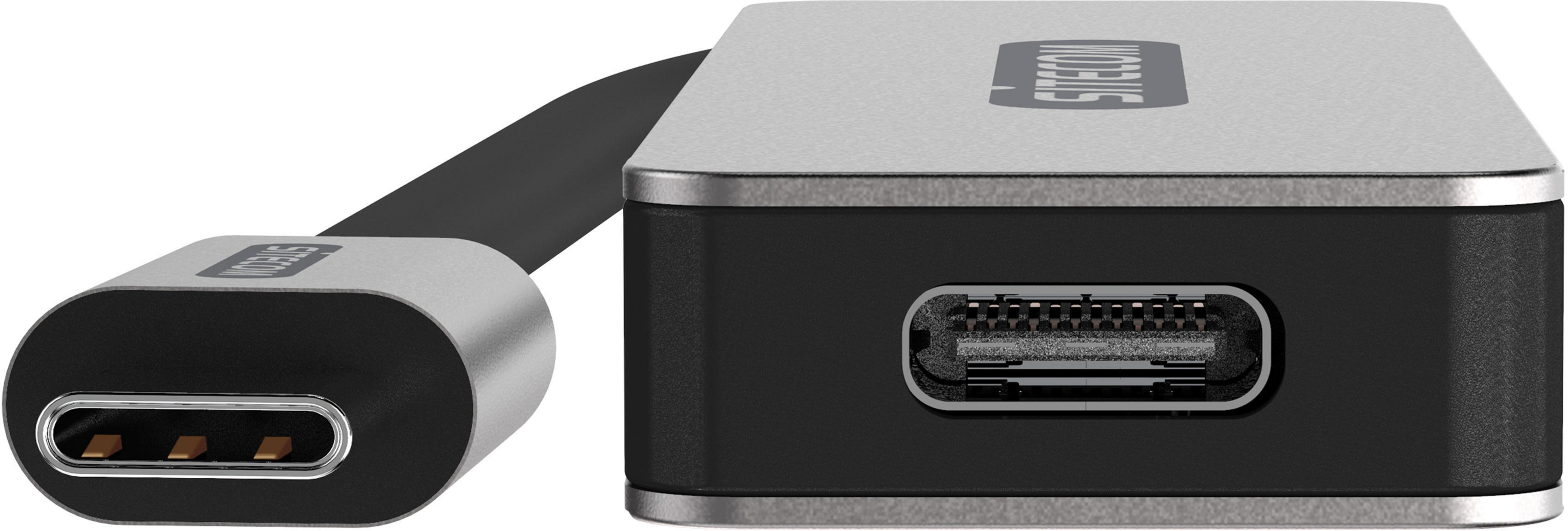 SITECOM CN-384 USB-C 2XUSB-A2XUSB-C HUB Hub, USB 3.1 Silber
