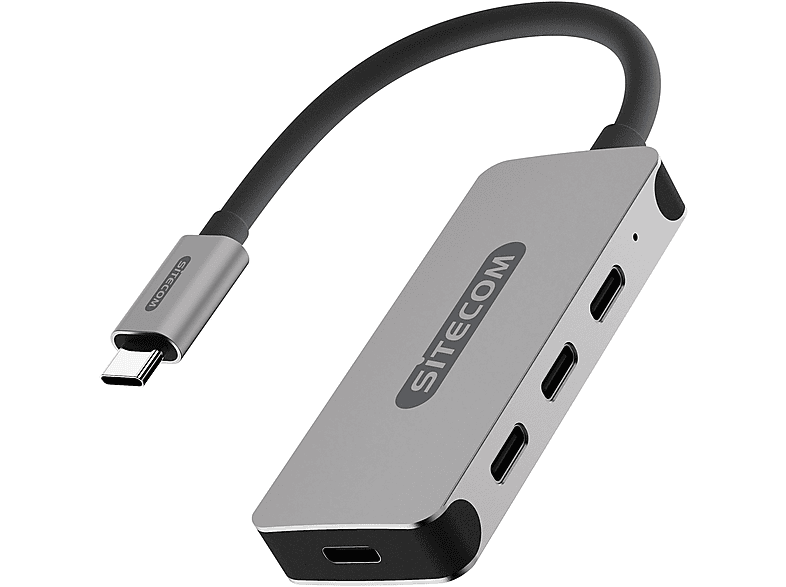 SITECOM CN-385 USB-C 3.1 HUB 4X USB-C USB Hub, Silber