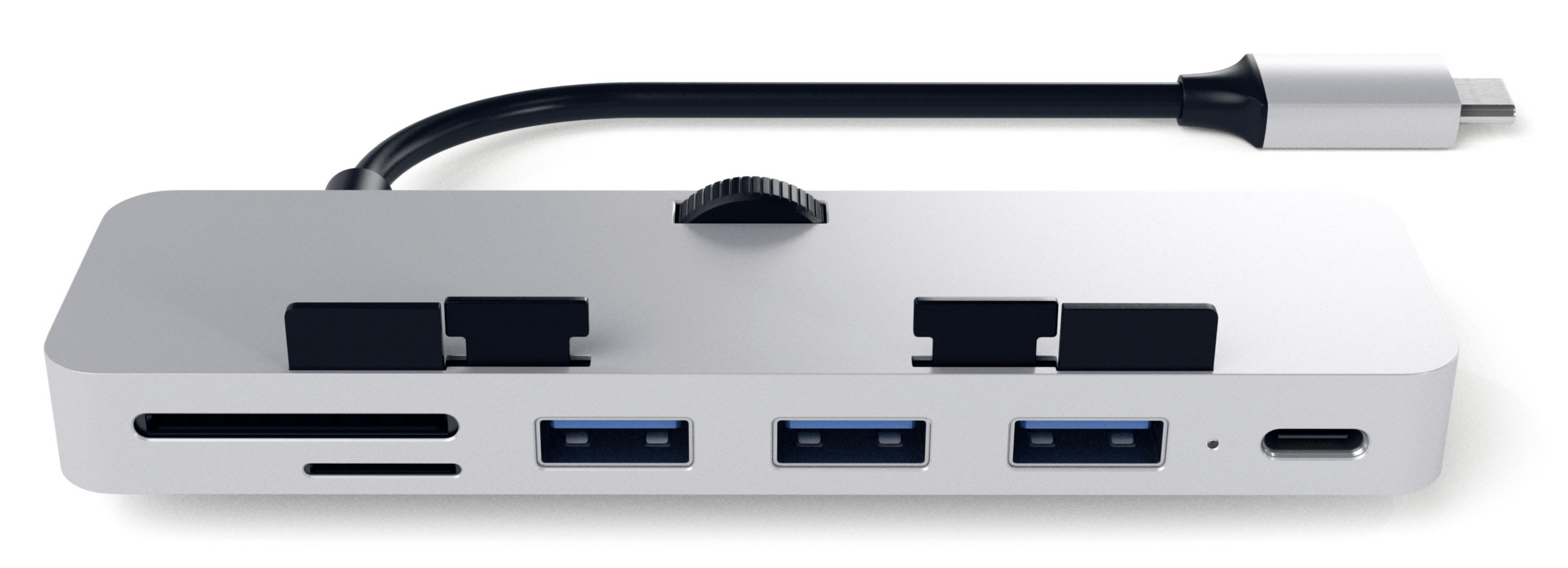 TYPE-C USB HUB CLAMP Hub/Kartenleser, ST-TCIMHS PRO SILVER SATECHI Silber