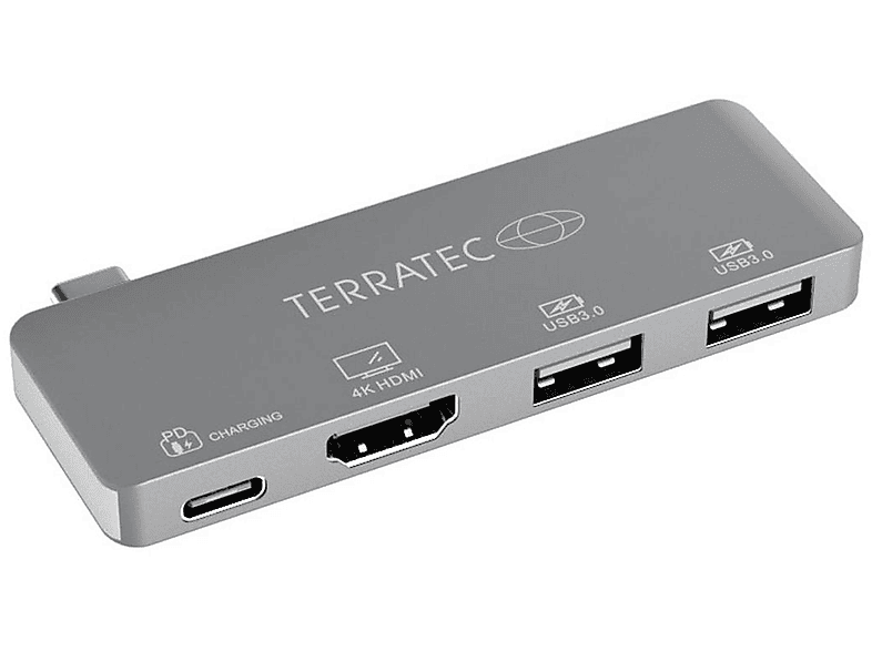TERRATEC 251737 CONNECT C4 Adapter, Dunkelgrau