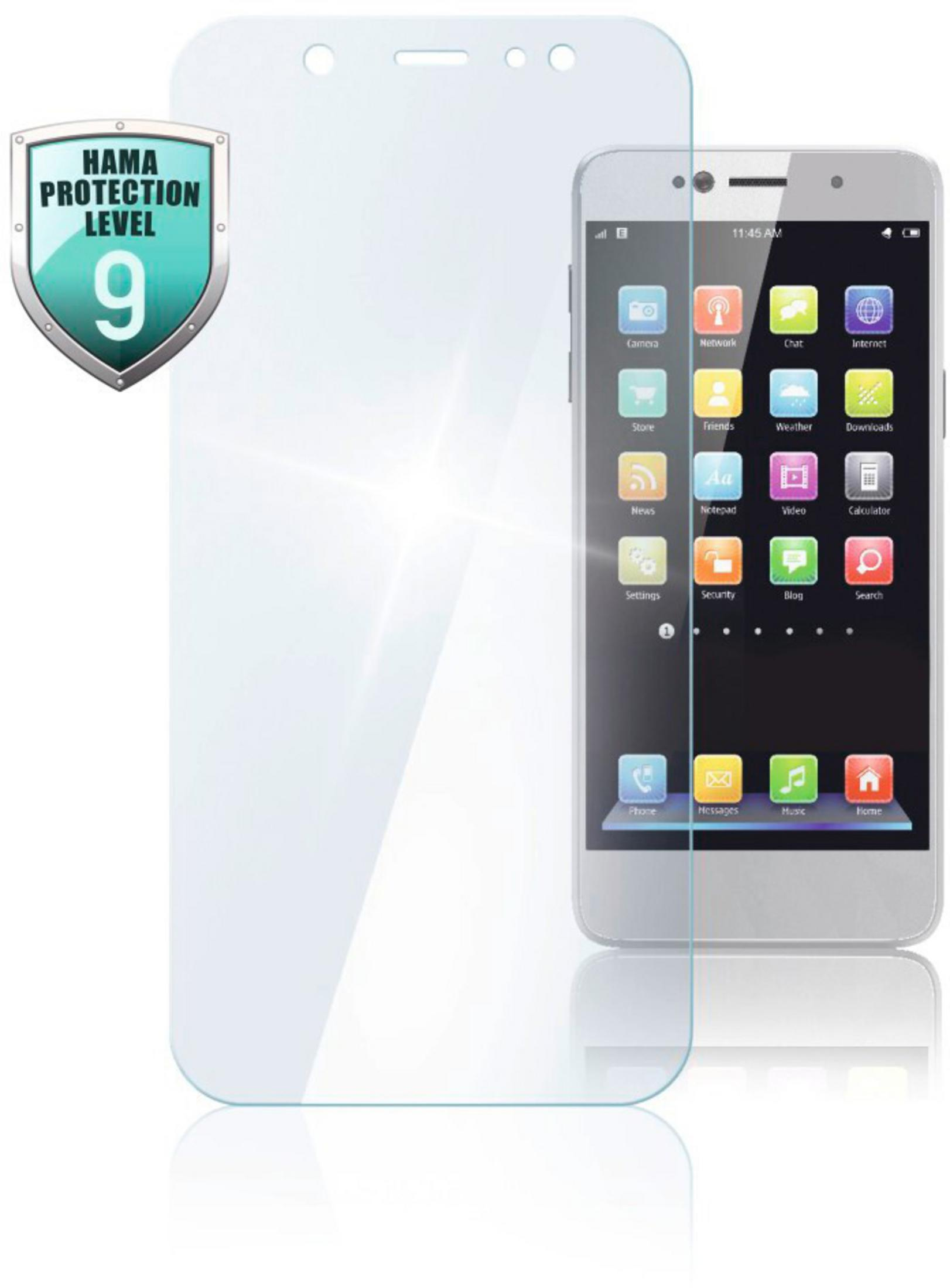 HAMA 186229 GL. SAMSUNG A4 Galaxy A40) Displayschutz(für Samsung PREMIUM PROT