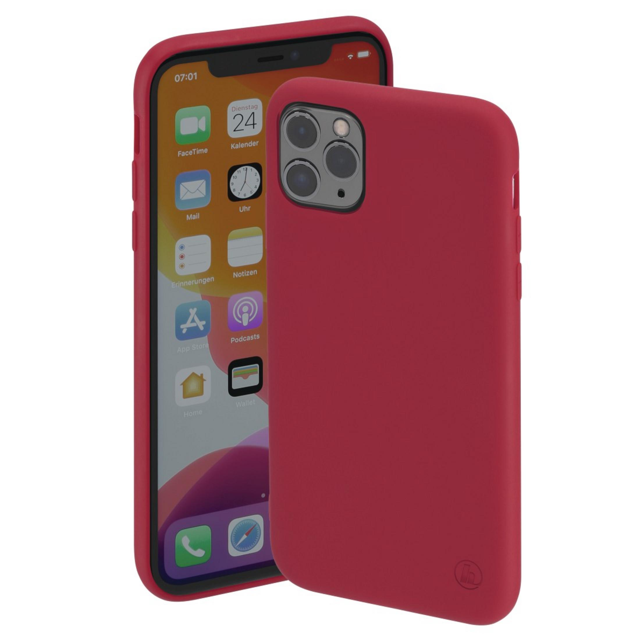 HAMA 00195330 CO FINEST FEEL Rot APPLE PRO, IPH 11 RT, 11 iPhone Pro, Backcover, Apple