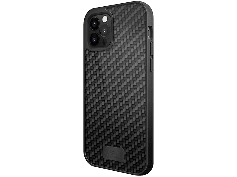 BLACK ROCK 00192177 CO PRO REAL CARB IPH 12PRO MAX SW, Backcover, Apple, iPhone 12 Pro Max, Schwarz