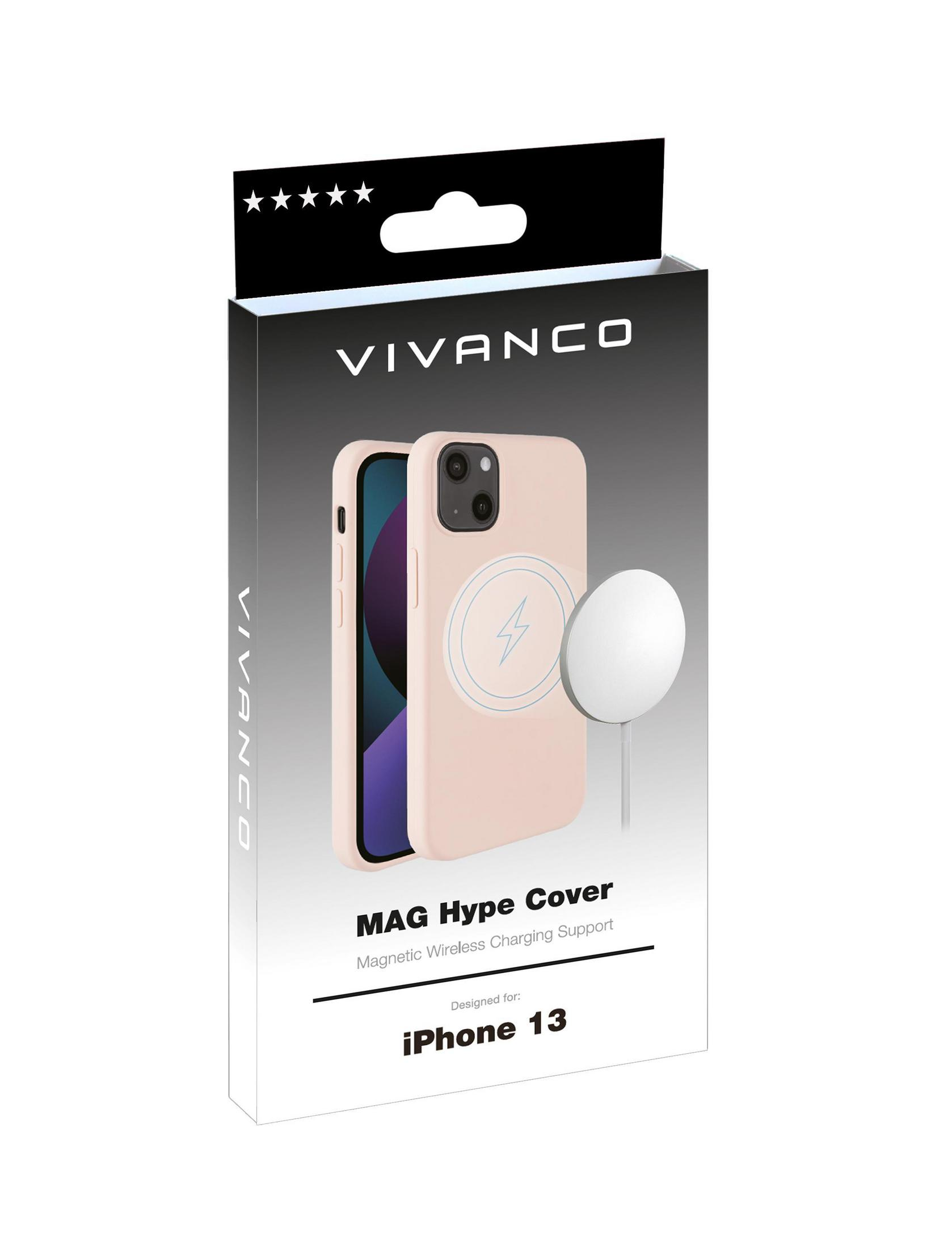 Apple, 13, Rosa PS, Backcover, iPhone 62944 IPH13 MAGHYPE VIVANCO COVER