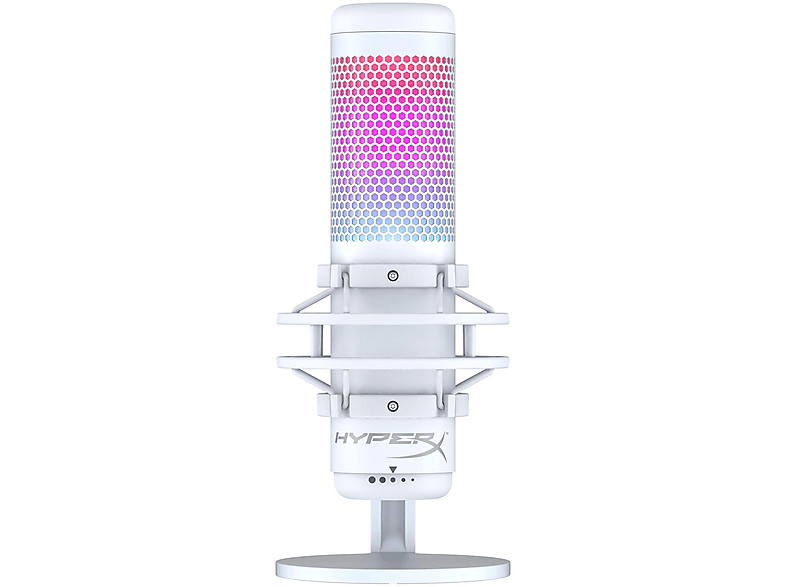 HYPERX 519P0AA WHITE S Weiß QUADCAST Mikrofon, USB
