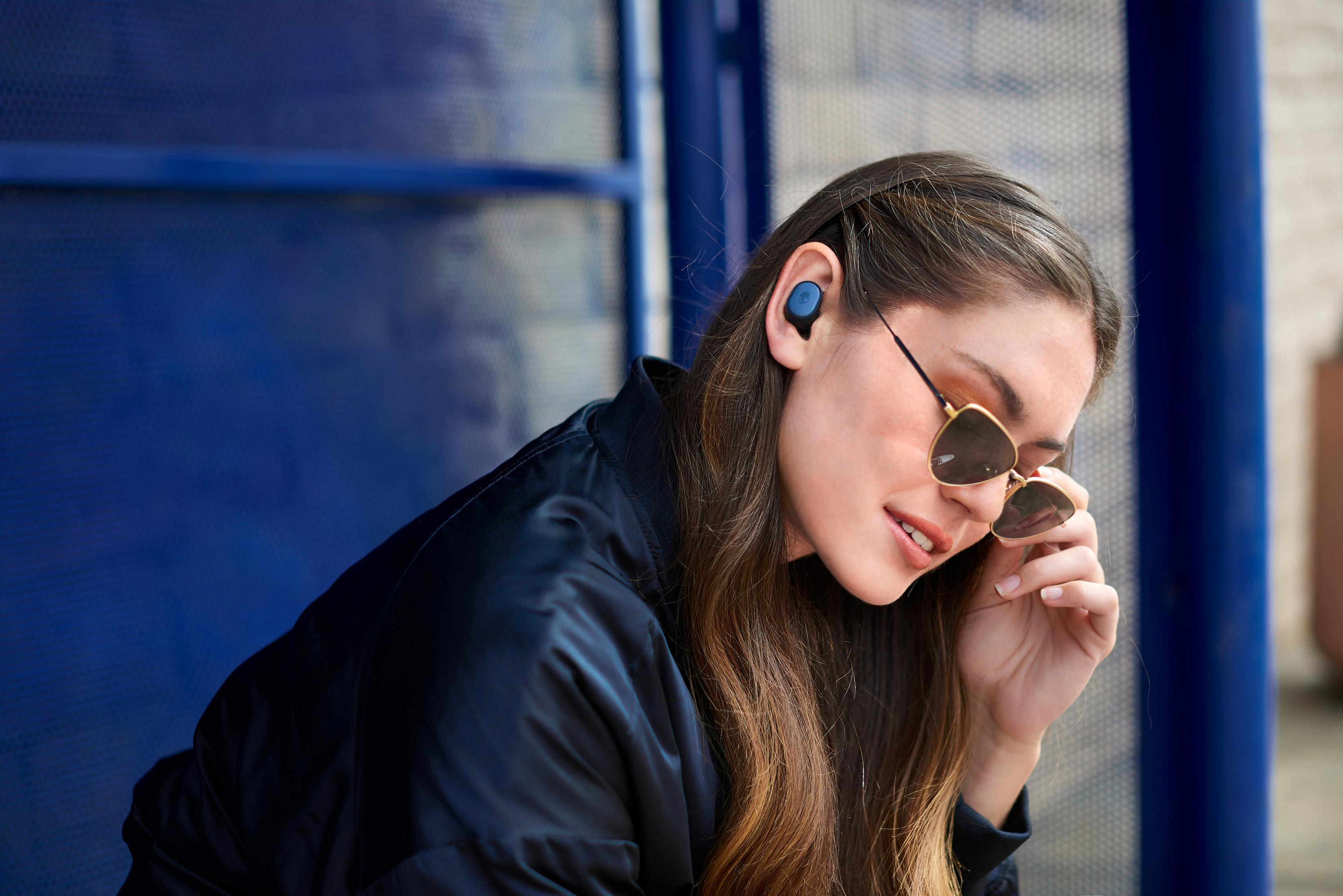 Blau SKULLCANDY In-ear Bluetooth Kopfhörer INDIGO S2TDW-M704 SESH TRUE BLUE, WL