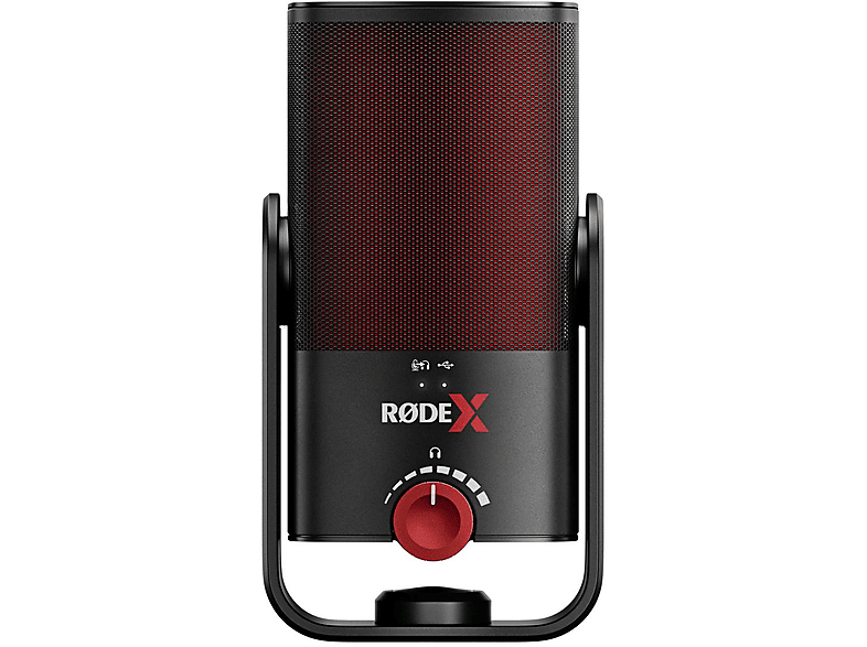 RODE XCM-50 USB-Kondensatormikrofon, Schwarz/Rot