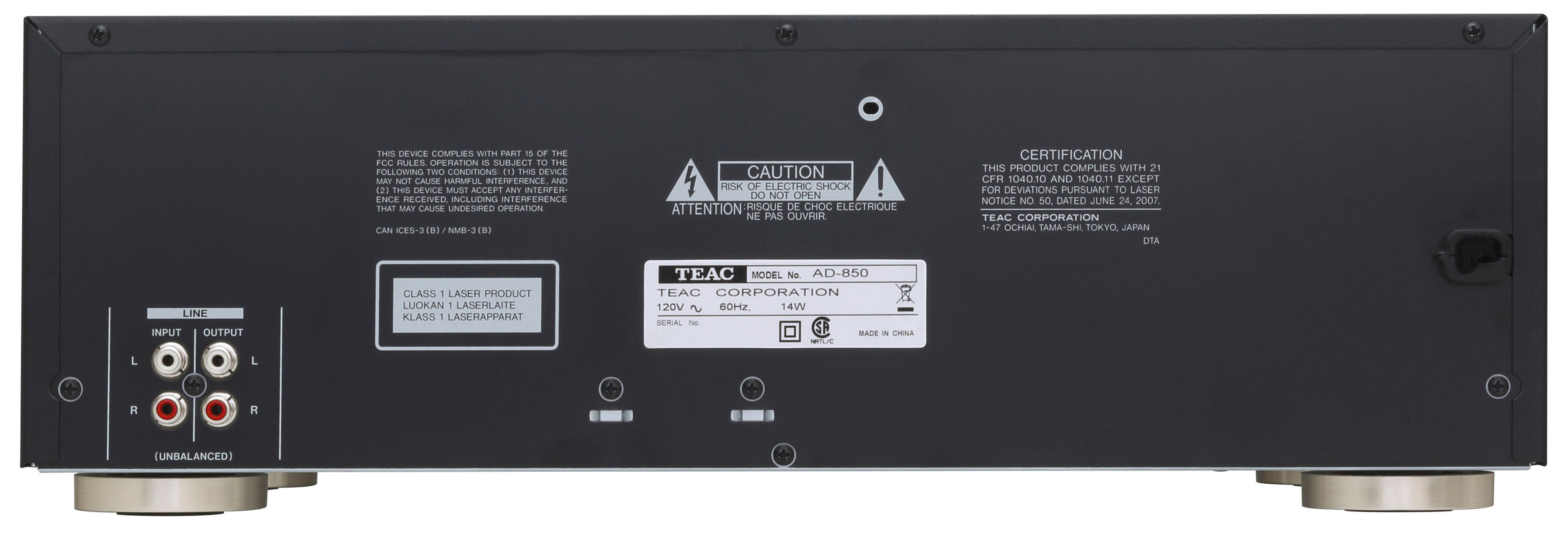 TEAC AD 850 Schwarz CD-Player/Kassendeck-Kombination