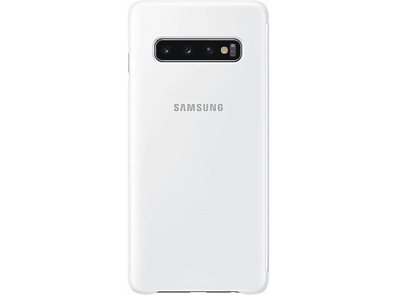 SAMSUNG WHITE, Samsung, S10, EF-KG973CWEGWW Weiß Galaxy S10 COVER Backcover, LED