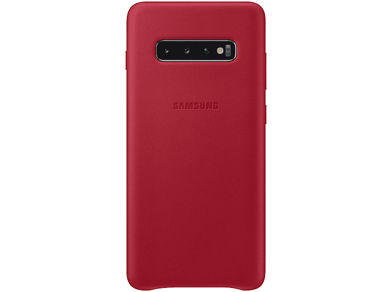 Galaxy S10+, S10+ COVER Rot Samsung, Backcover, EF-VG975LREGWW LEATHER RED, SAMSUNG
