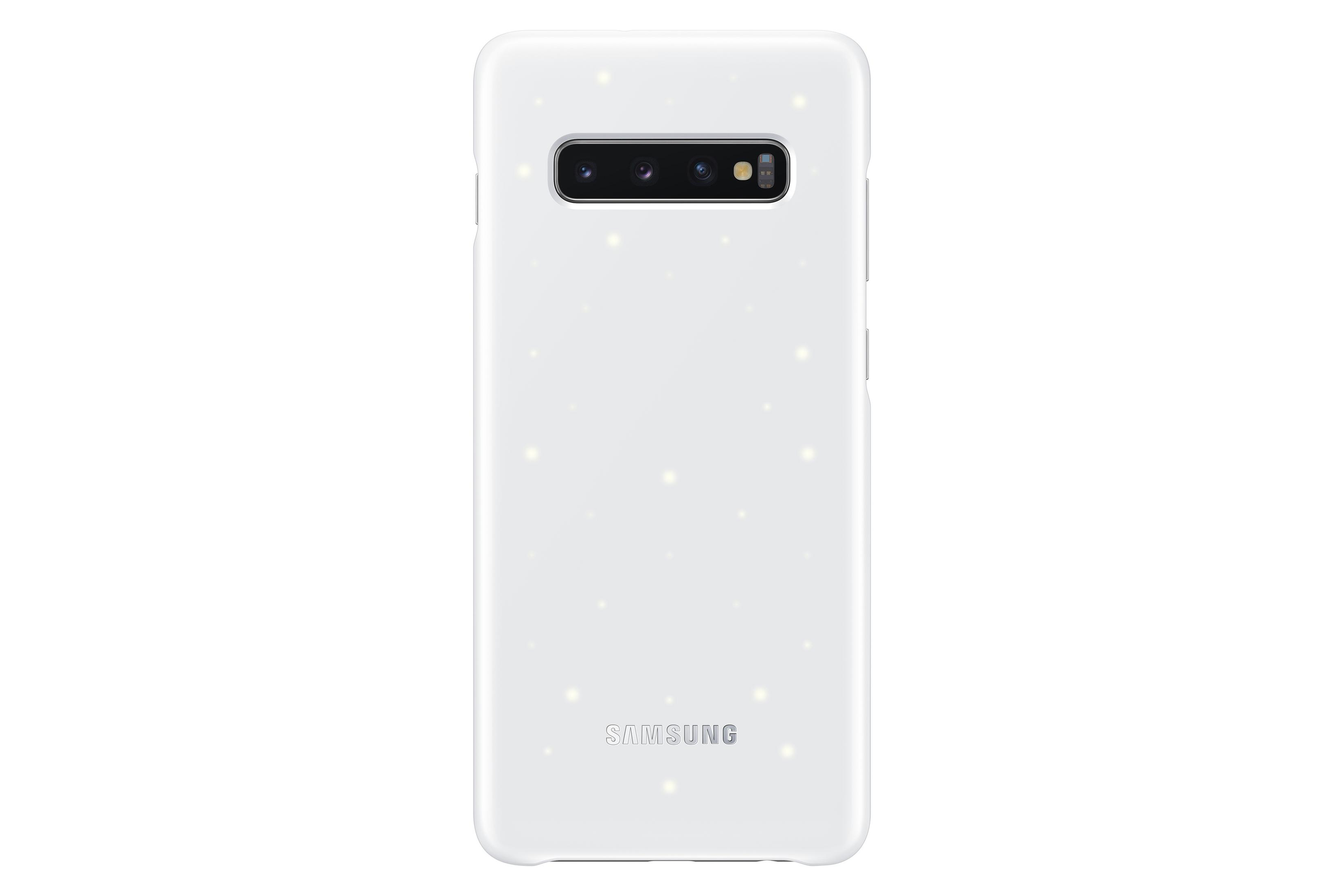 S10+ EF-KG975CWEGWW LED S10+, SAMSUNG WHITE, Galaxy Backcover, Samsung, Weiß COVER