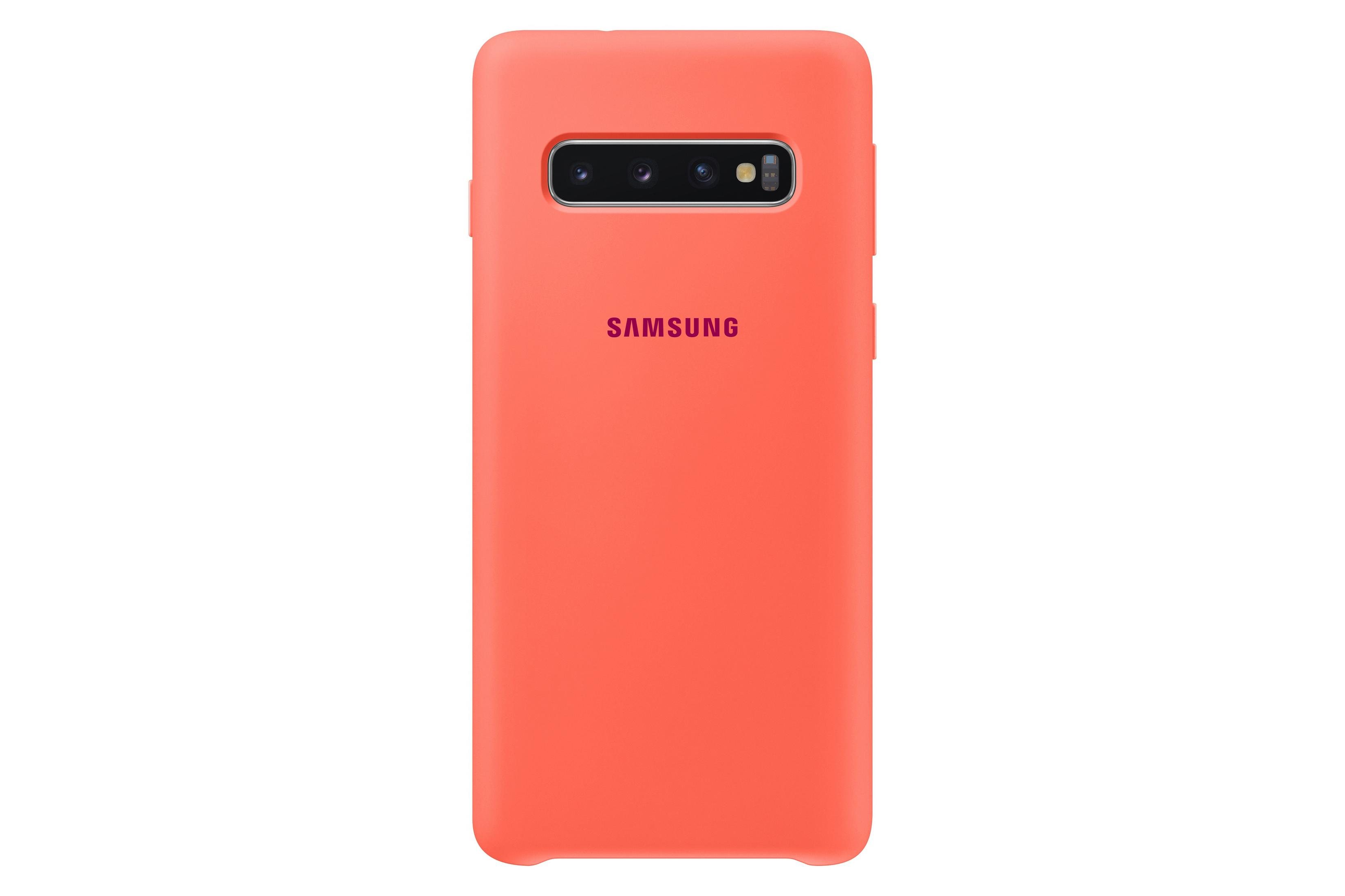SAMSUNG EF-PG973THEGWW S10 Samsung, S10, Pink Galaxy BERRY PINK, Berry SILICONE COVER Backcover