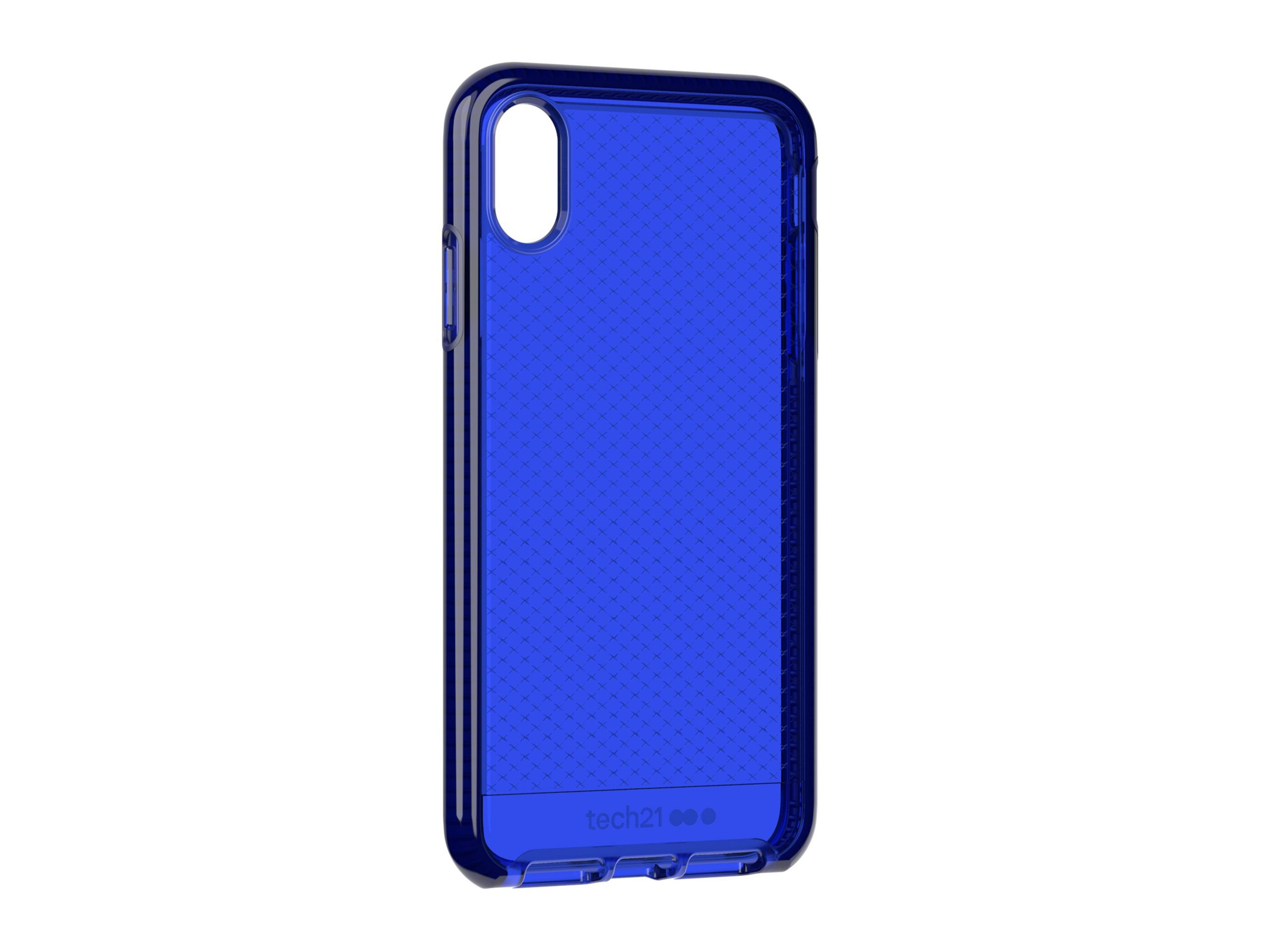 TECH21 T21-6542 EVO CHECK FOR IPHONE BLU, Blau iPhone MIDNIGHT XS Apple, Max, Backcover, MAX XS