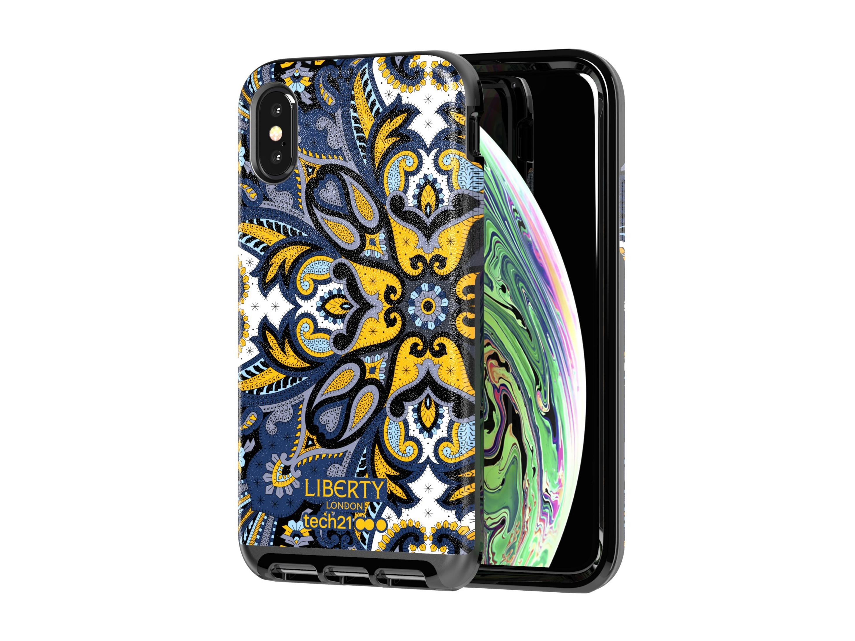 XS, MARHAM XS LUXE EVO Backcover, - IPHONE BLUE, Apple, TECH21 Blau T21-6192 LIBERTY iPhone