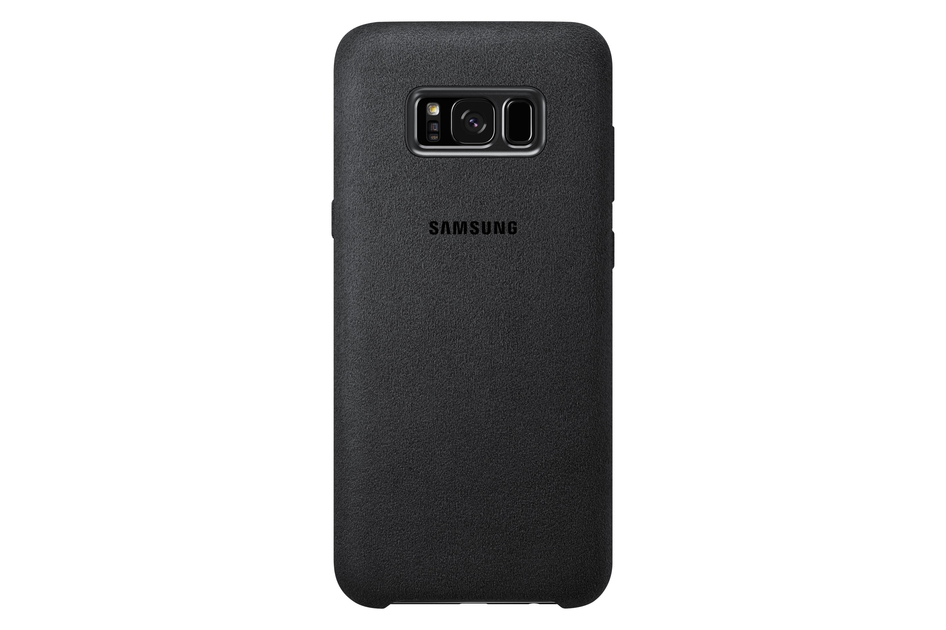 SAMSUNG EF-XG955ASEGWW Samsung, S8+, GAL. ALCANTARA S8+ Gray COVER Dark Galaxy SILBERGRAU, Backcover