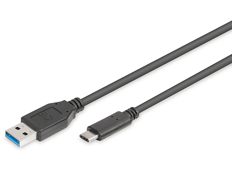 USB TYPE-C AK-300136-010-S USB-Kabel, DIGITUS ANSCHLUSSKABEL Schwarz