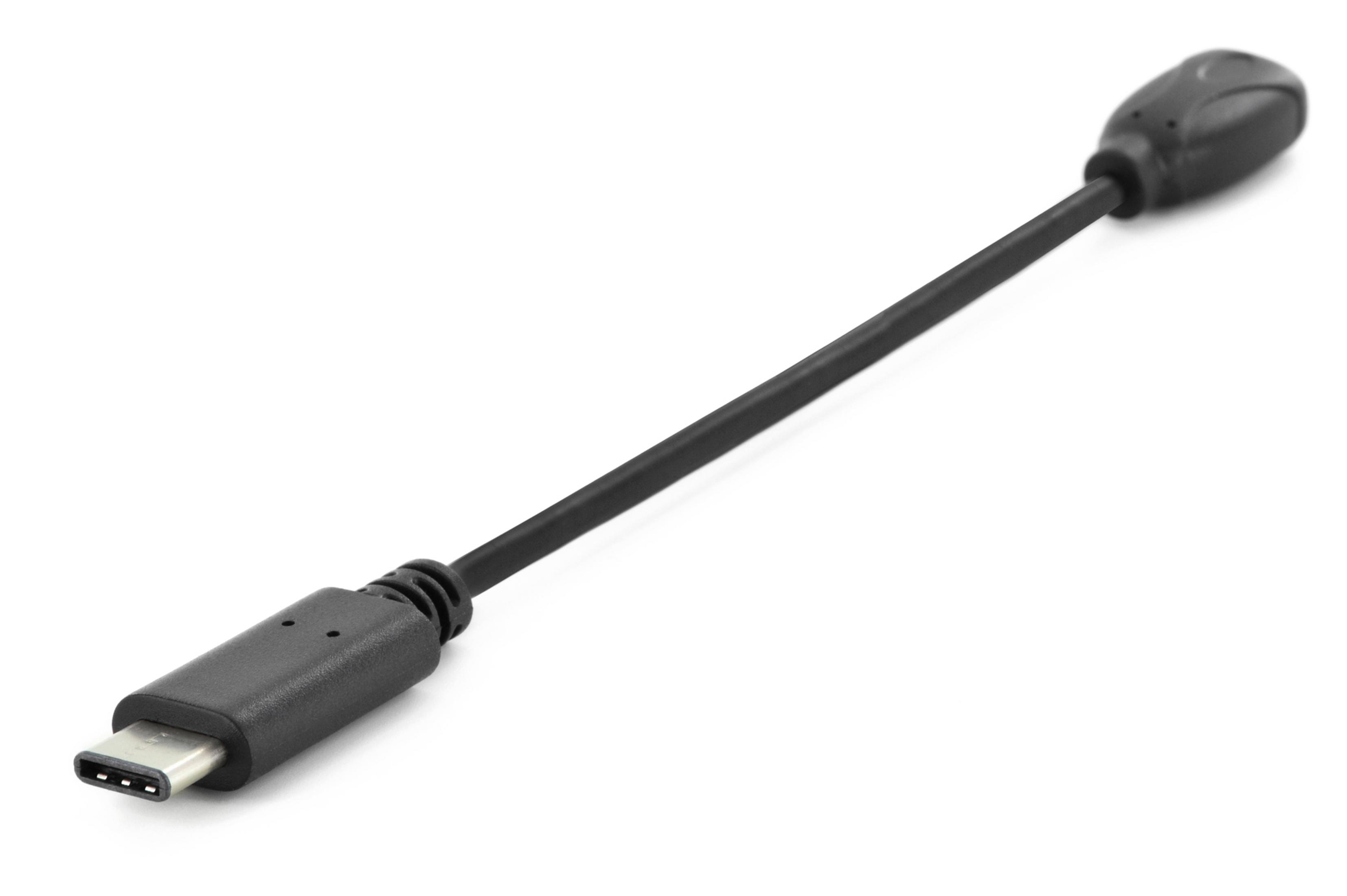DIGITUS AK-300316-001-S Schwarz USB-Kabel, TYPE-C™ ADAPTERKABEL USB