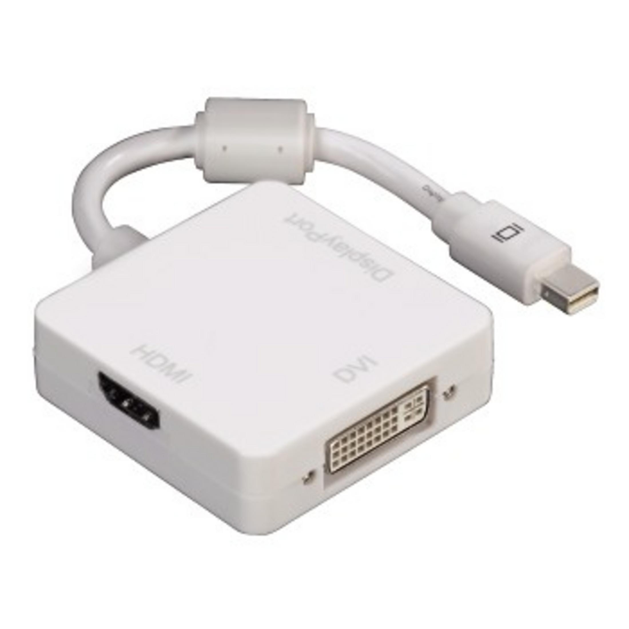 HAMA 053245 3IN1 MINIDP Adapter, - DVI/DP/HDMI Weiß