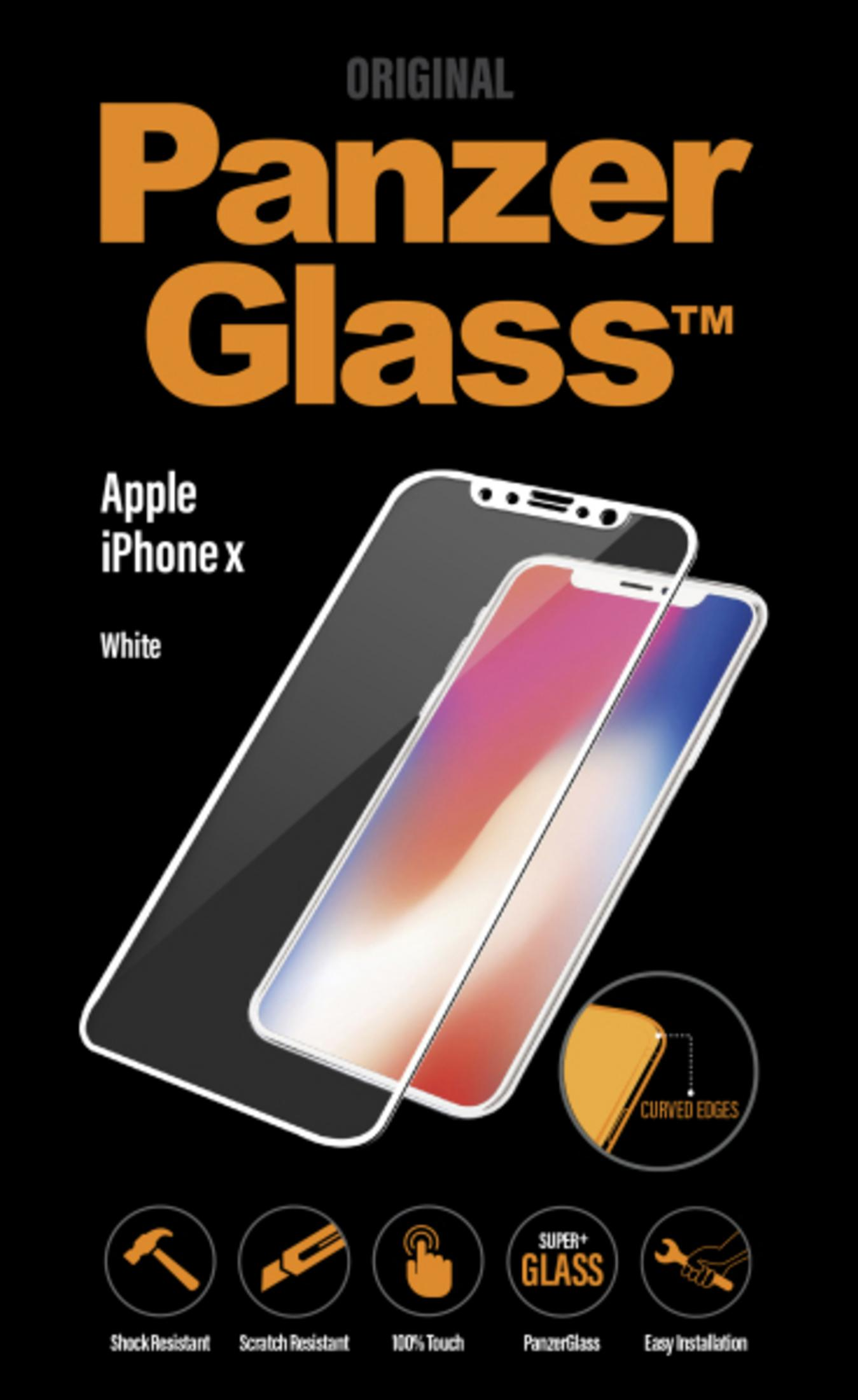 PANZERGLASS 2624 PREMIUM IPHONE Displayschutzglas(für X) WHITE X Apple iPhone