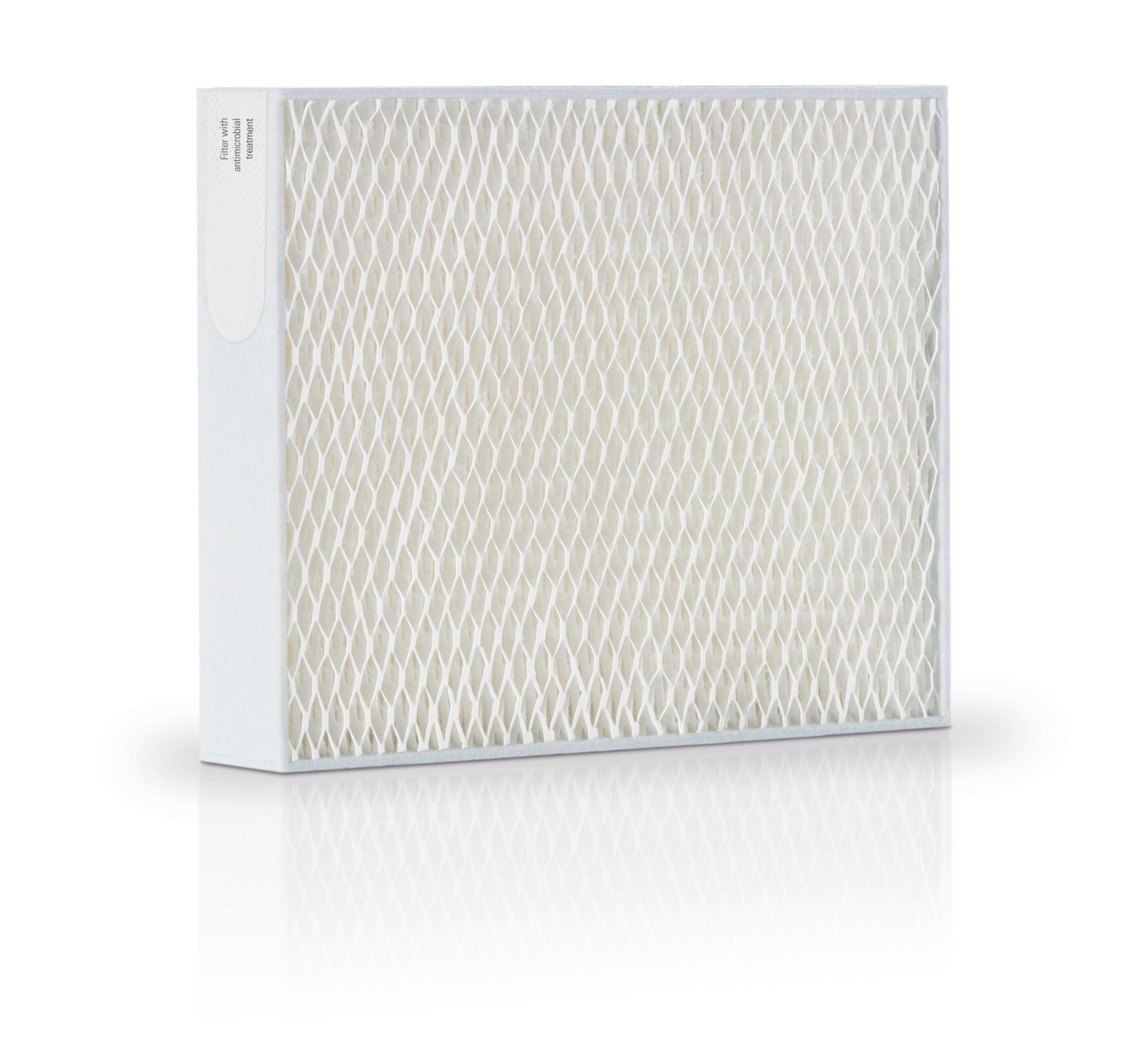 White air filter with diamond pattern and a white frame.