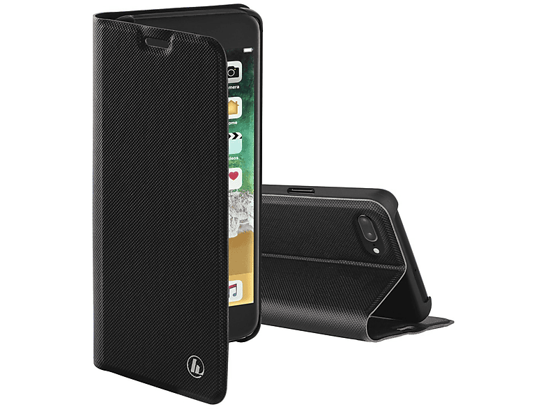 HAMA 183107 BO SLIM PRO IPH 7PL/8PL,SW, Bookcover, Apple, iPhone 7 Plus, iPhone 8 Plus, Schwarz