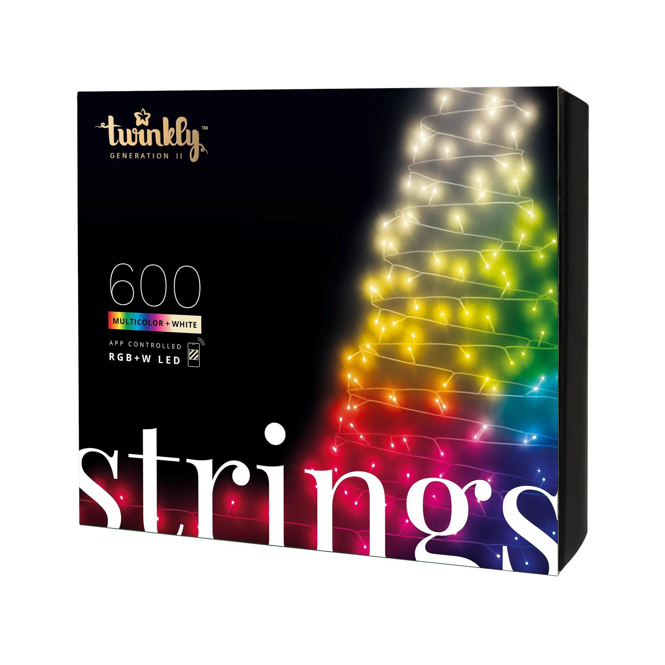 Farben TWINKLY Millionen 48 RGB-W Warmweiß, Twinkly LED 600 m 600 zu RGBW, und LED Weisstöne, 16 bis RGB Deko-LED-Leuchten, Strings