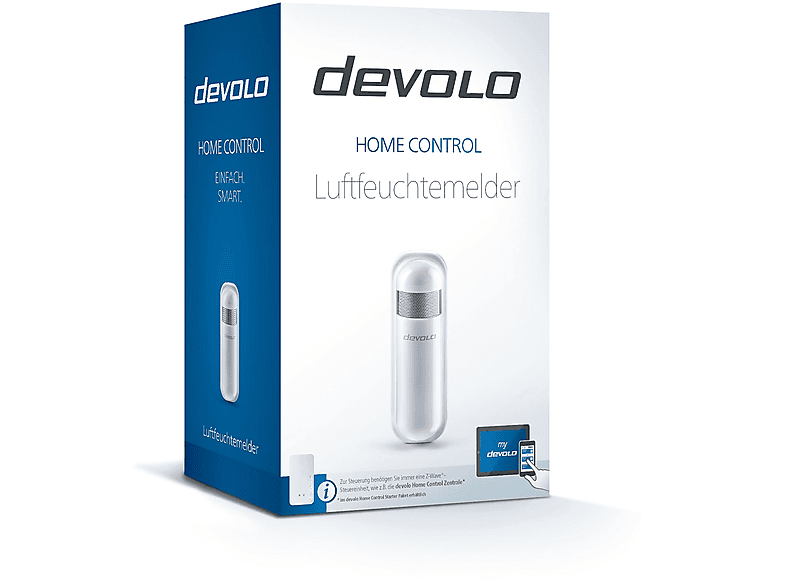 DEVOLO 9663 HOME CONTROL LUFTFEUCHTEMELDER Weiß Luftfeuchtemelder