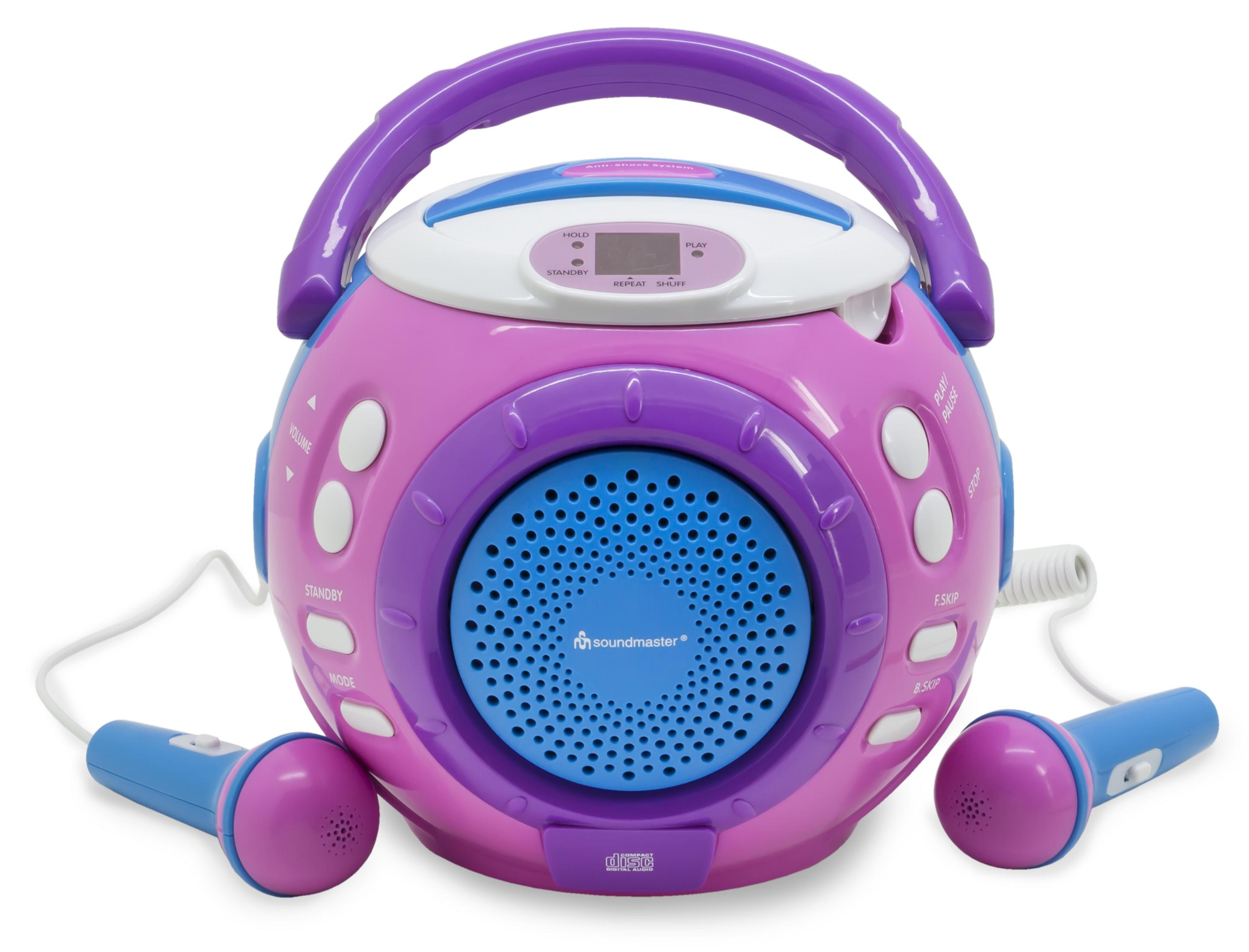 SOUNDMASTER PINK-BLAU KCD1600PI CD-Player Pink/Blau