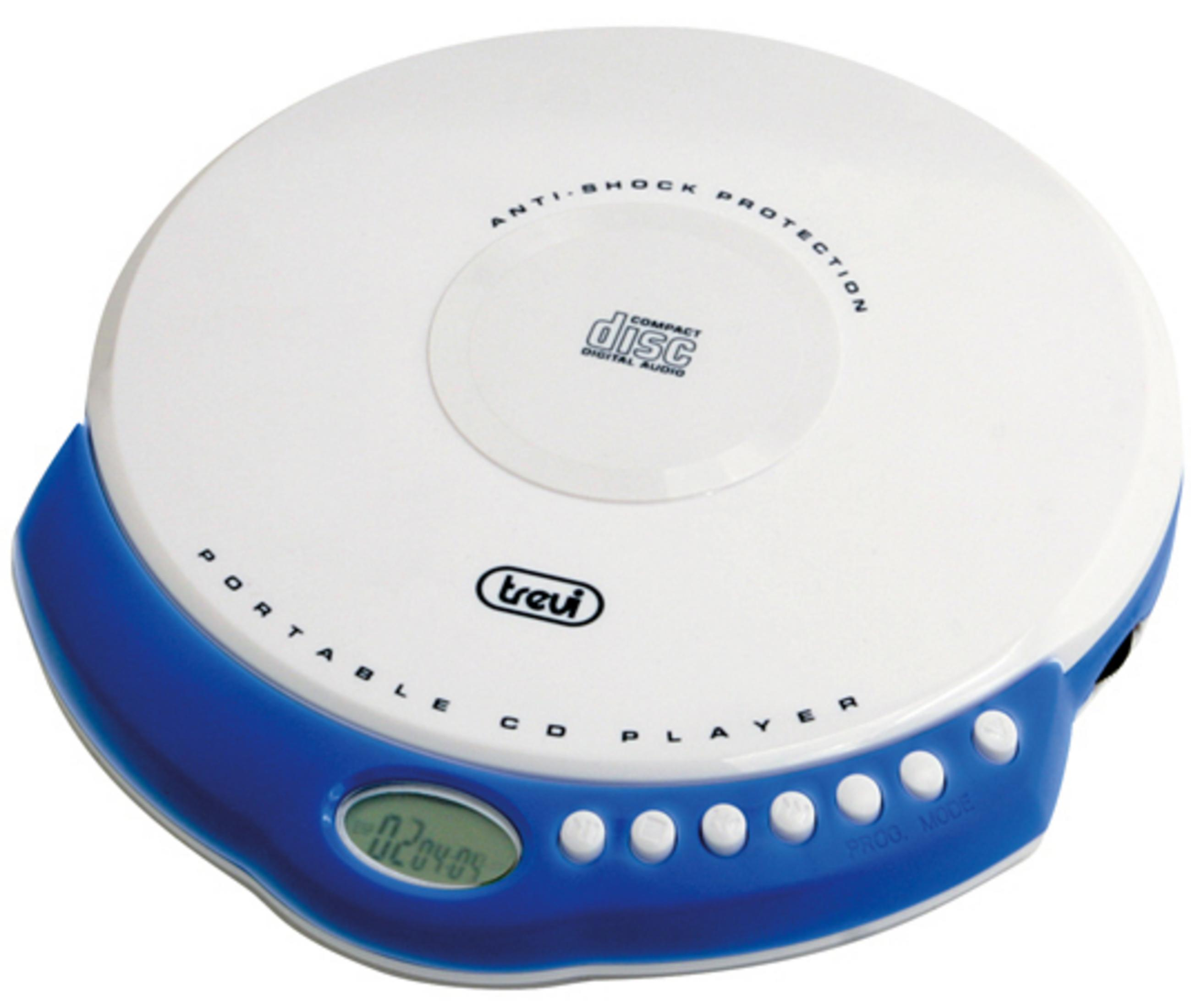 498 Tragbarer CD WHITE TREVI CMP PORTABLE CD/MP3-PLAYER Player Weiß/Blau