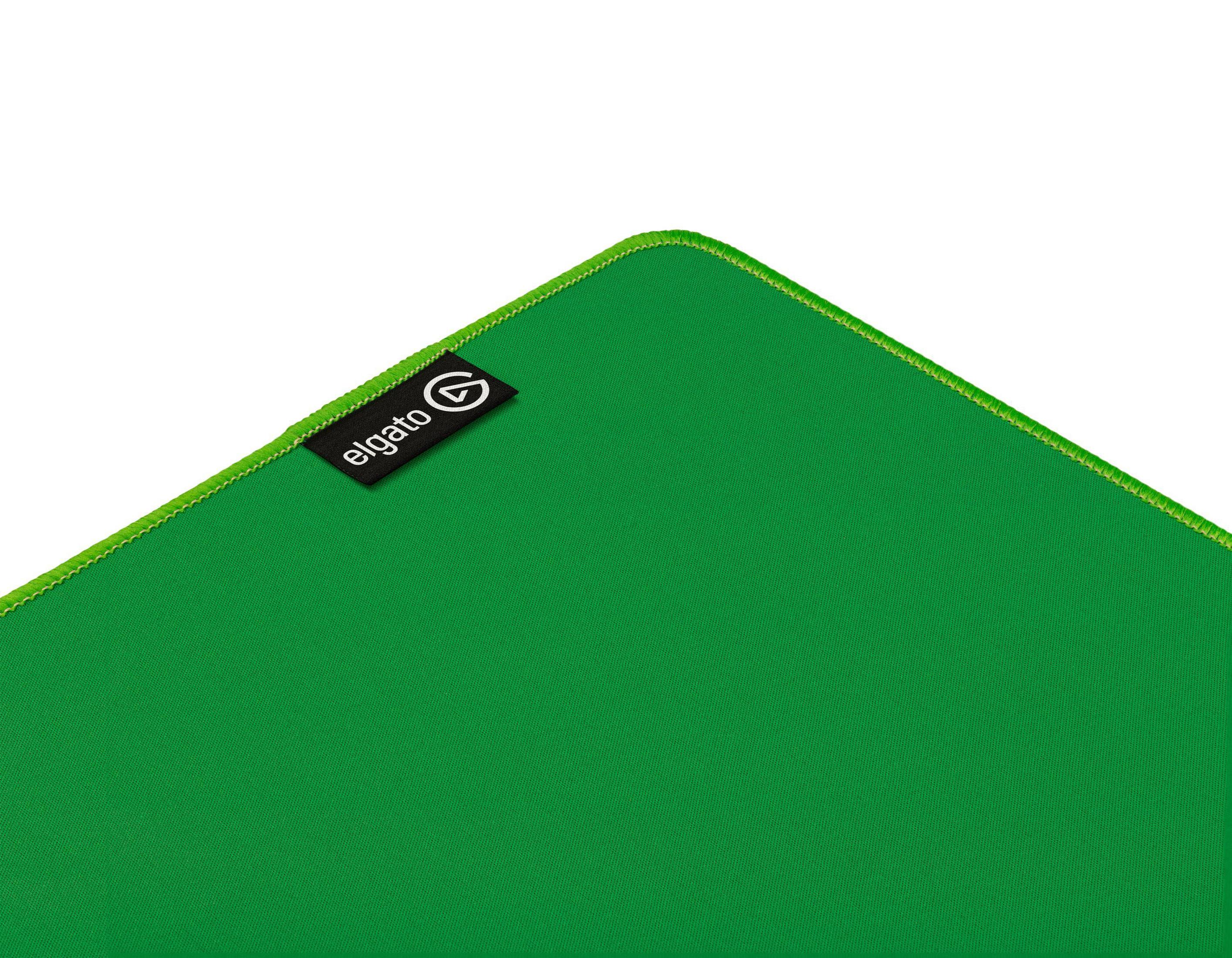 Tappetino per mouse verde con bordo verde e logo Elgato.