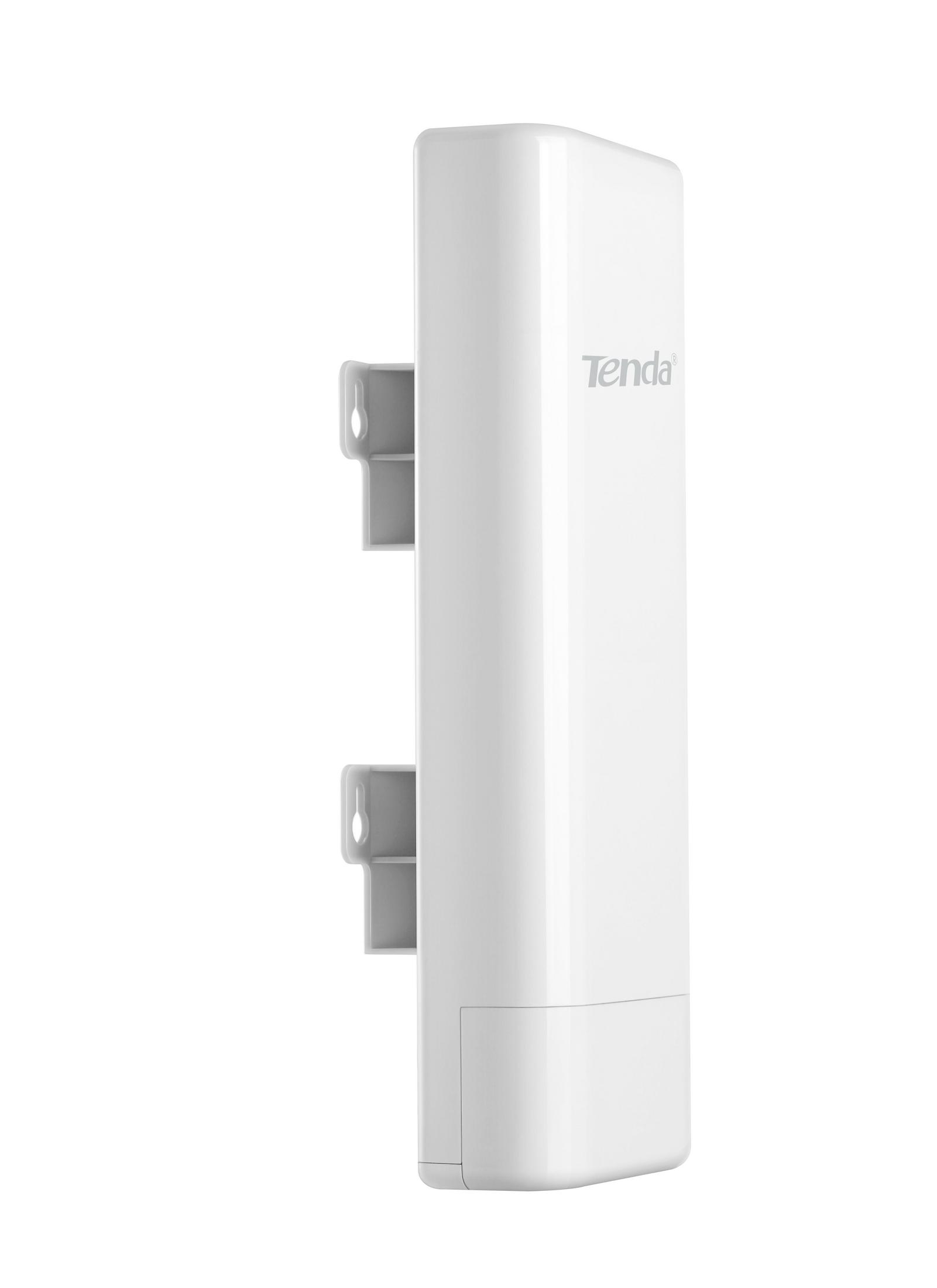 Antenna wifi Tenda bianca. Sfondo bianco.