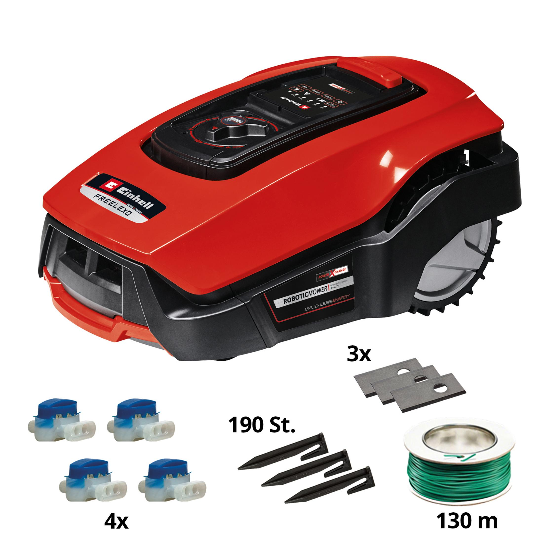 500 BT, 4326363 m² bis zu FREELEXO Mähroboter, 500 für EINHELL