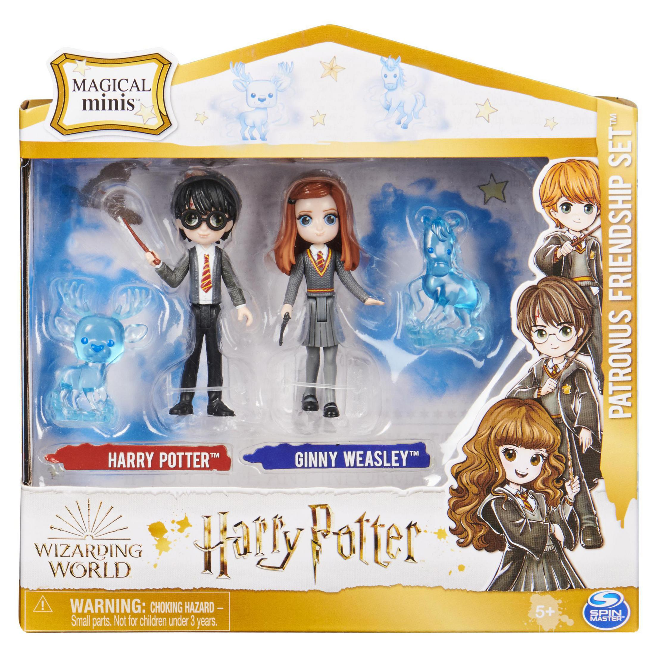 Zestaw zabawek Harry Potter. Zawiera figurki Harry'ego, Ginny i dwóch Patronusów.