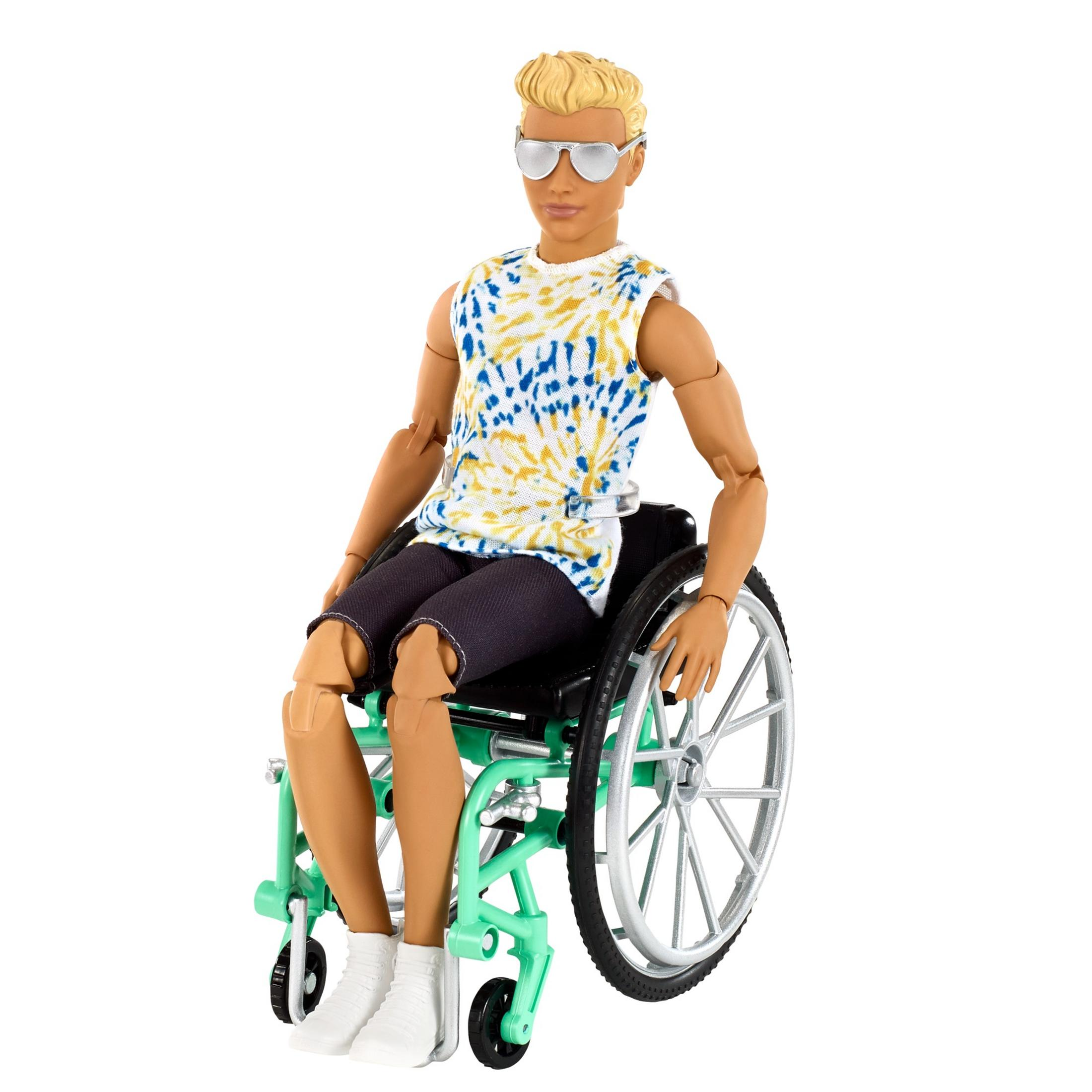 BARBIE GWX93 FASHIONISTAS ROLLSTUHL KEN Mehrfarbig Spielzeugpuppe